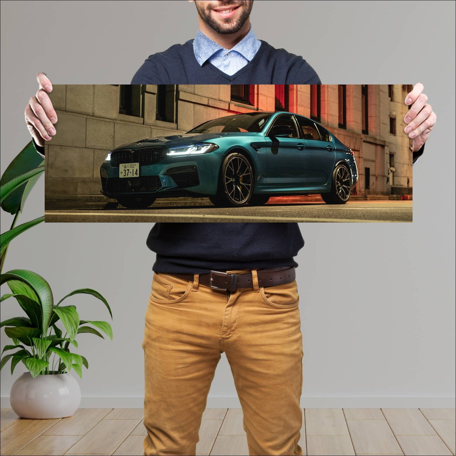 Cuadro grande 30x80cm 2020 bmw m5 competition jp 1 947 Bmw