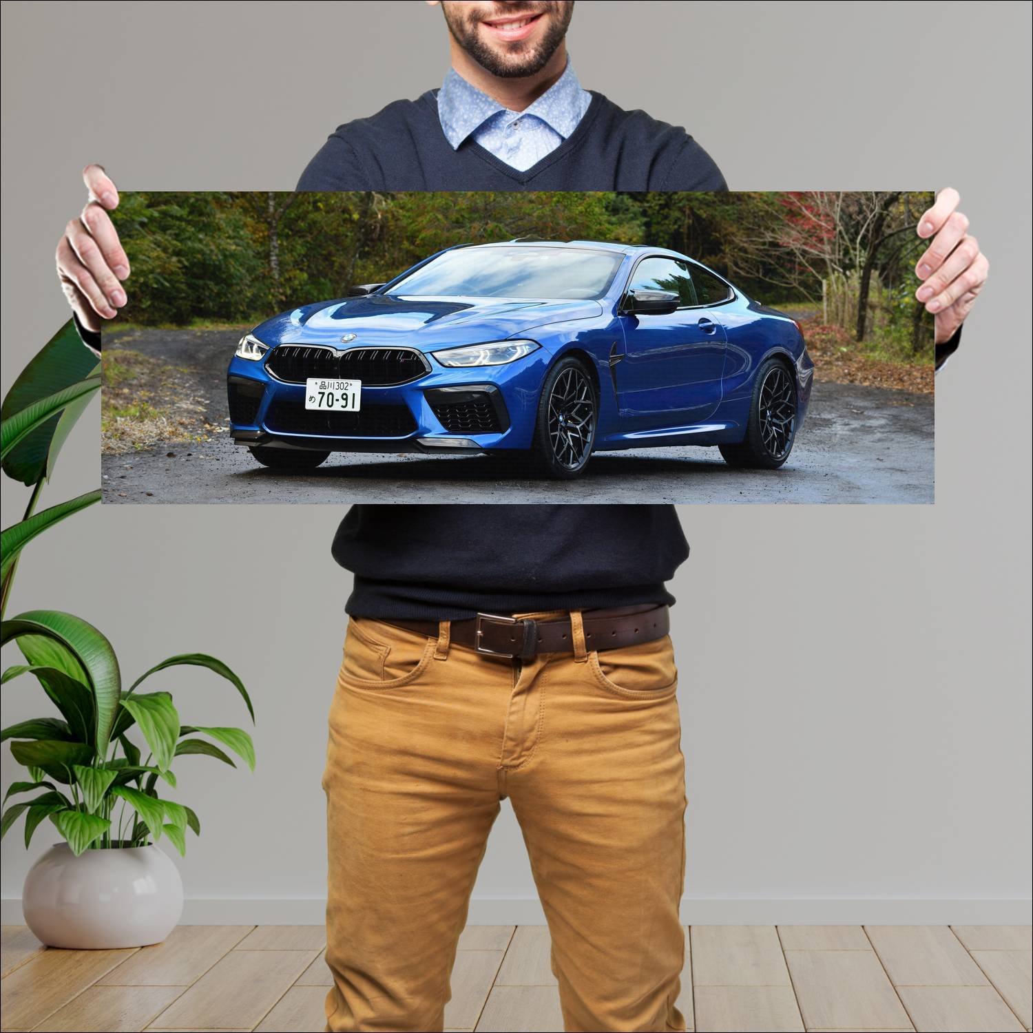 Cuadro grande 30x80cm 2020 bmw m8 coupe competitio 957 Bmw