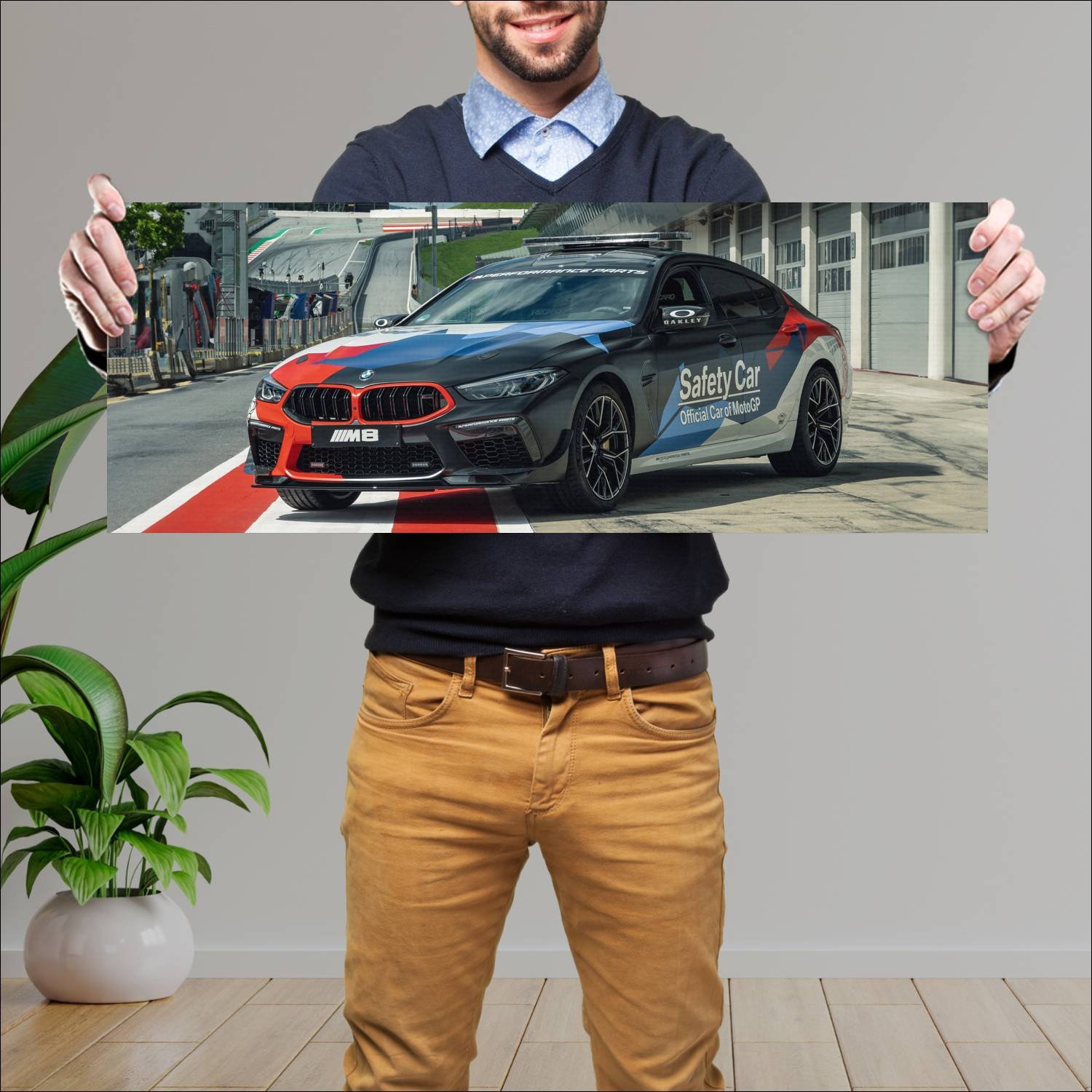 Cuadro grande 30x80cm 2020 bmw m8 gran coupe compe 960 Bmw