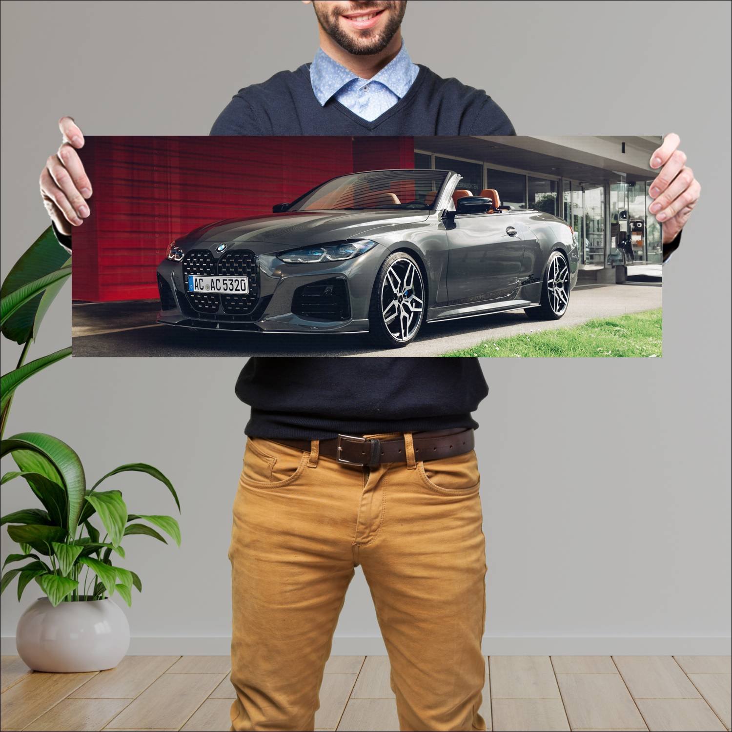 Cuadro grande 30x80cm 2021 ac schnitzer acs4 cabri 993 Bmw