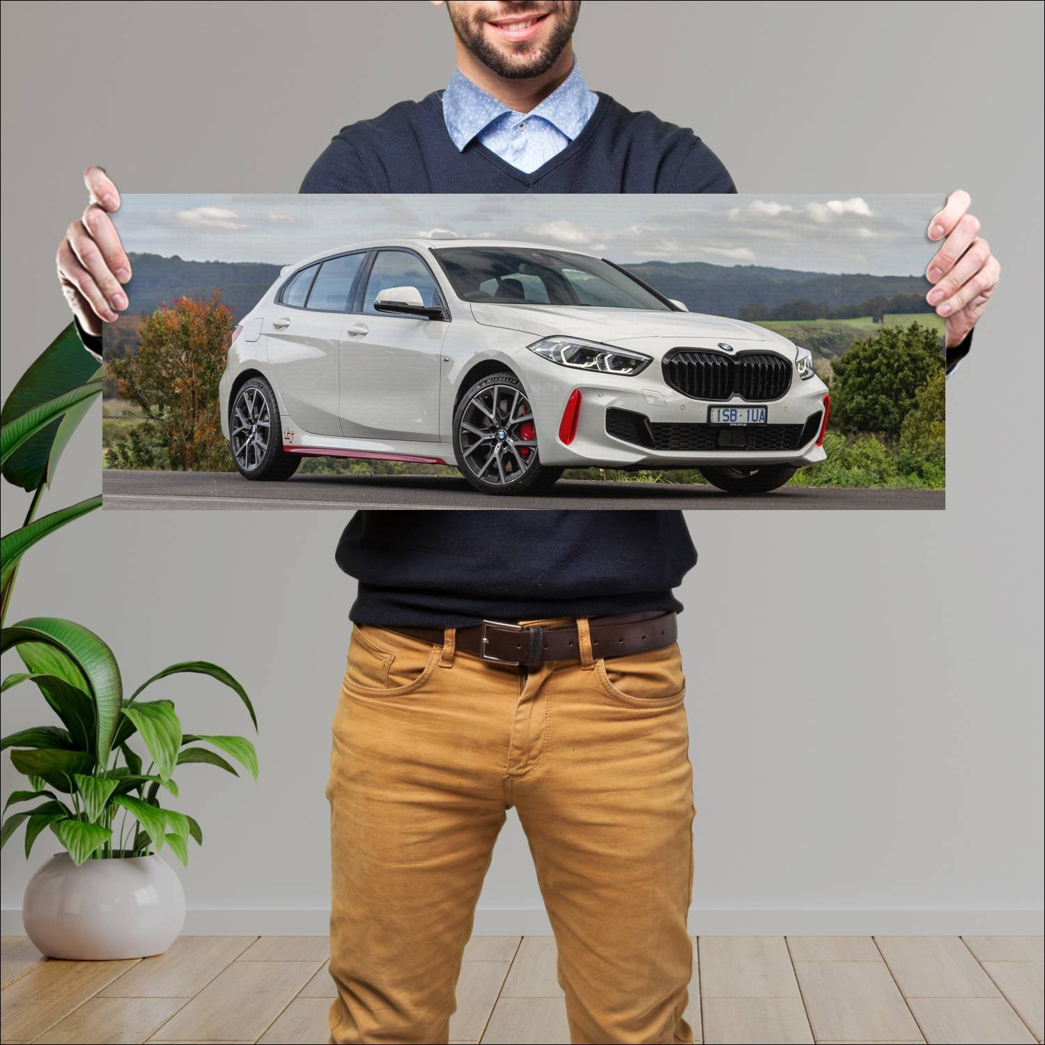 Cuadro grande 30x80cm 2021 bmw 1 series ti au Bmw