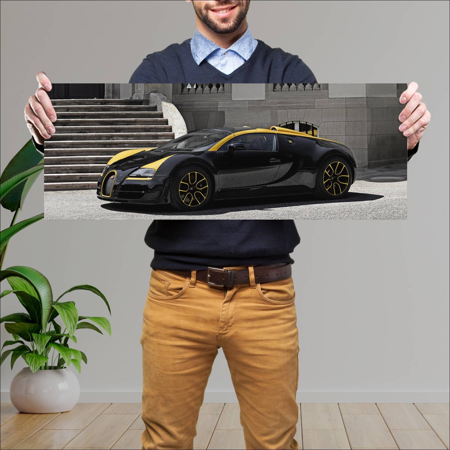Cuadro grande 30x80cm 2014 bugatti veyron grand sp 82 Bugatti