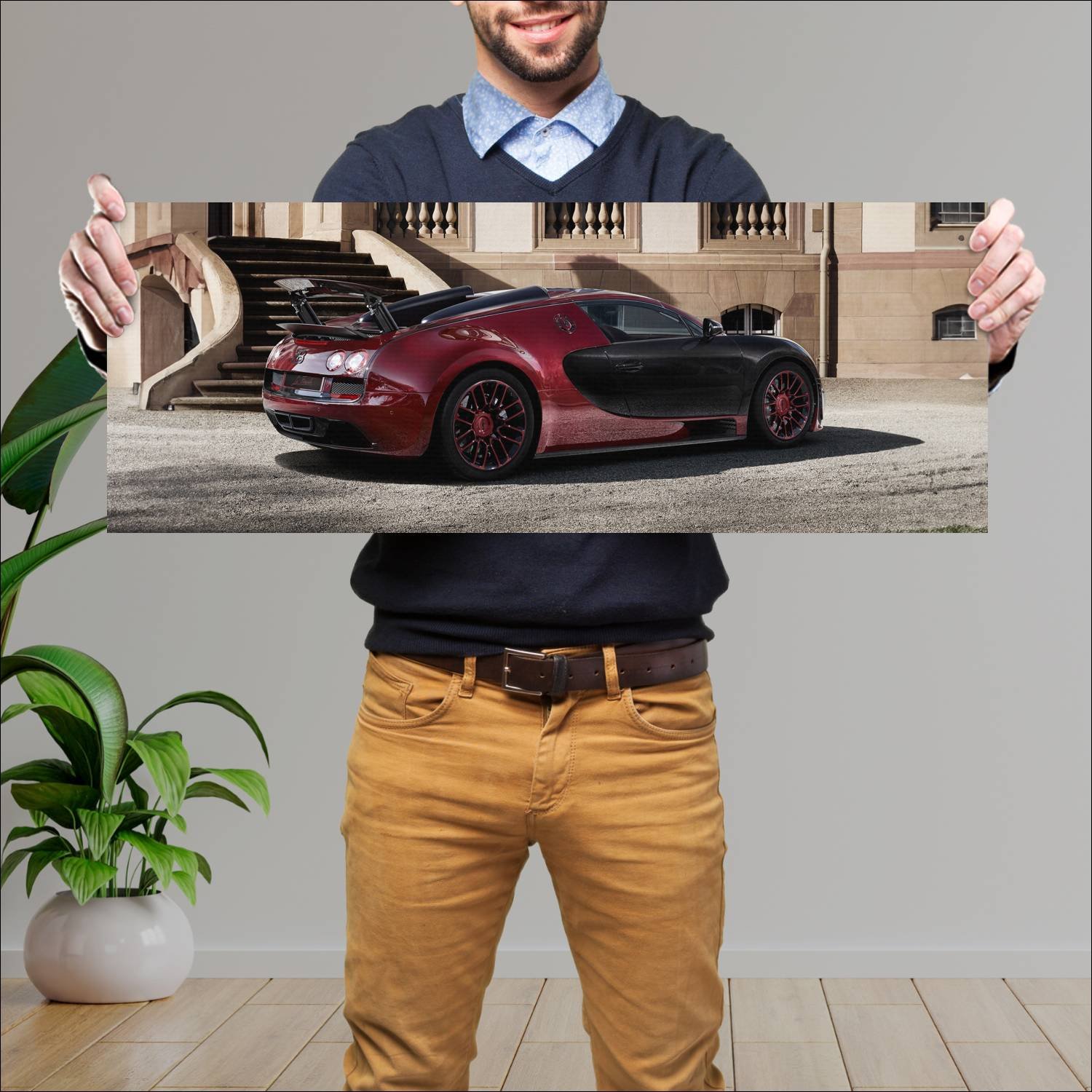 Cuadro grande 30x80cm 2015 bugatti veyron grand sp 89 Bugatti