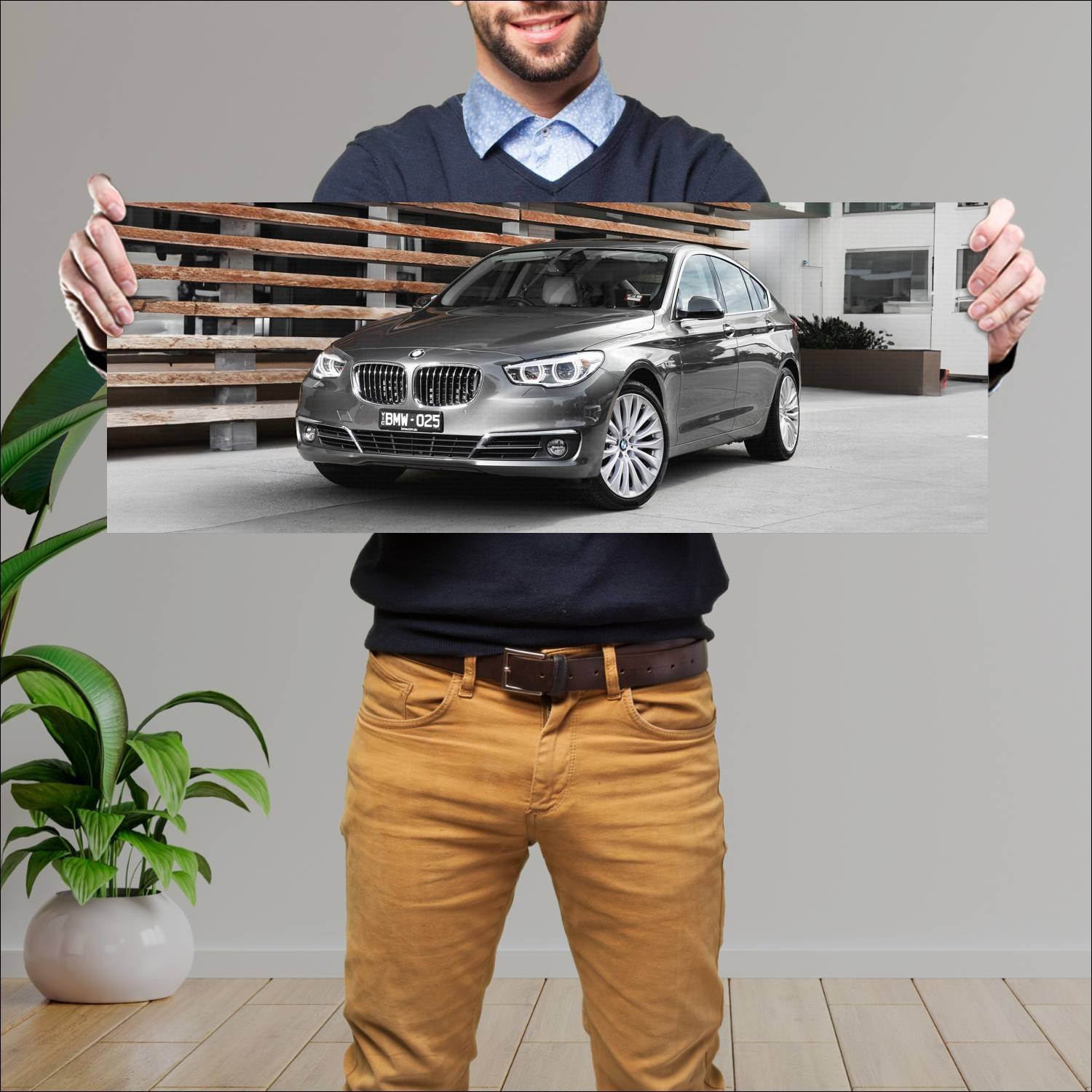 Cuadro grande 30x80cm 2013 bmw 5 series gran turis 13 Bmw