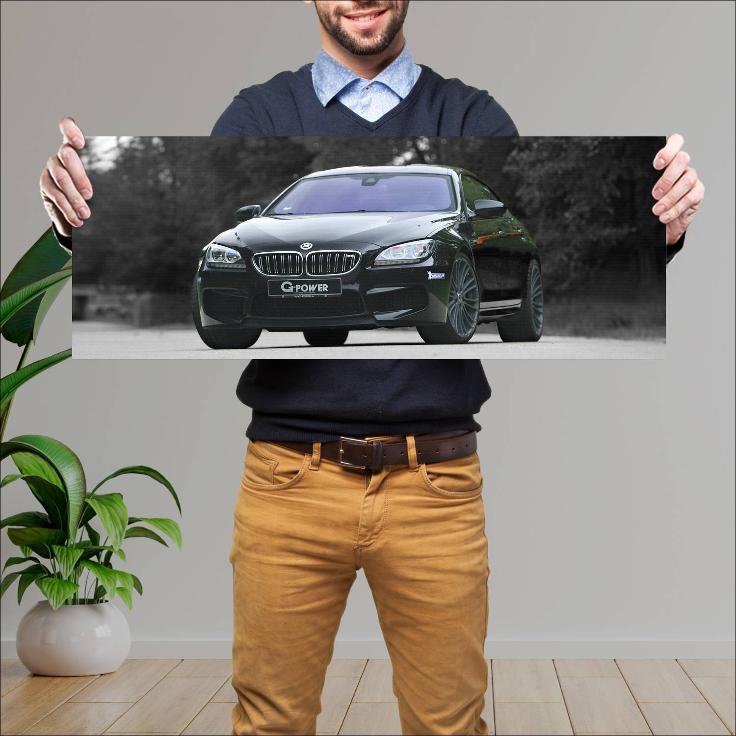 Cuadro grande 30x80cm 2013 bmw m6 gran coupe by g 22 Bmw
