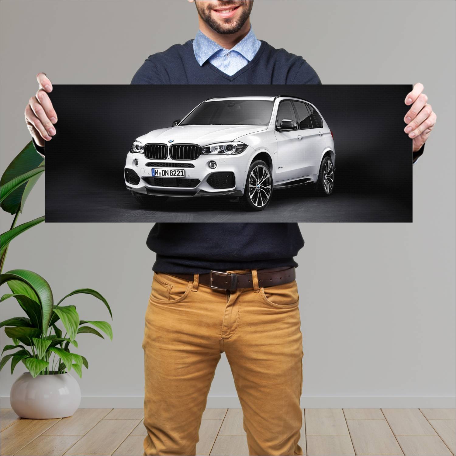Cuadro grande 30x80cm 2013 bmw x5 with m performan 23 Bmw