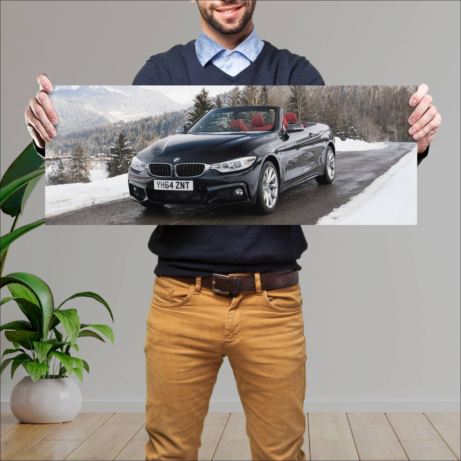 Cuadro grande 30x80cm 2014 bmw 4 series convertibl 40 Bmw