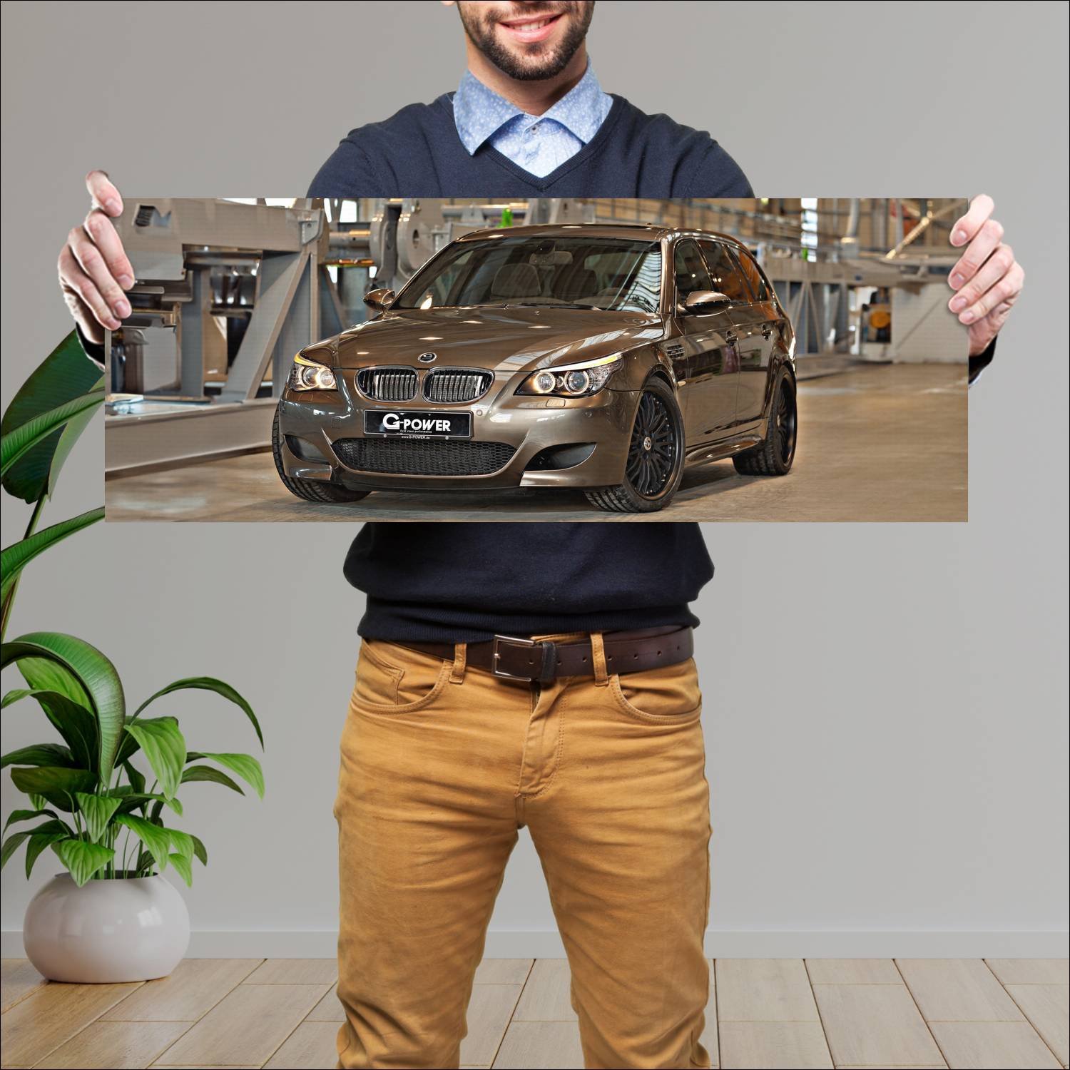 Cuadro grande 30x80cm 2014 g power m5 hurricane rr 54 Bmw