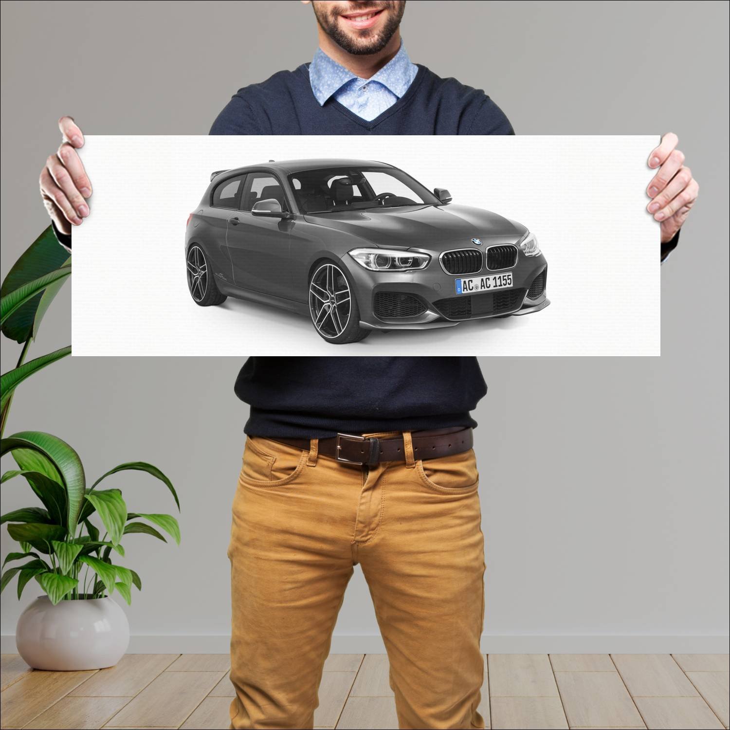 Cuadro grande 30x80cm 2015 ac schnitzer acs1 m spo 56 Bmw
