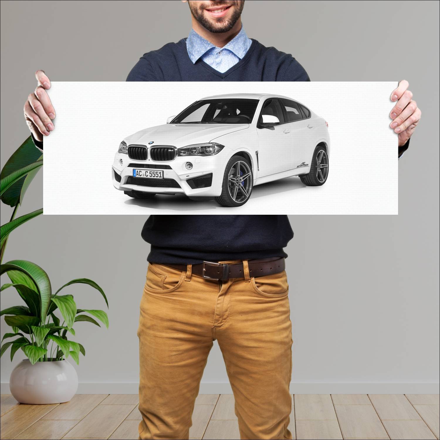 Cuadro grande 30x80cm 2015 ac schnitzer acs6 sport 60 Bmw