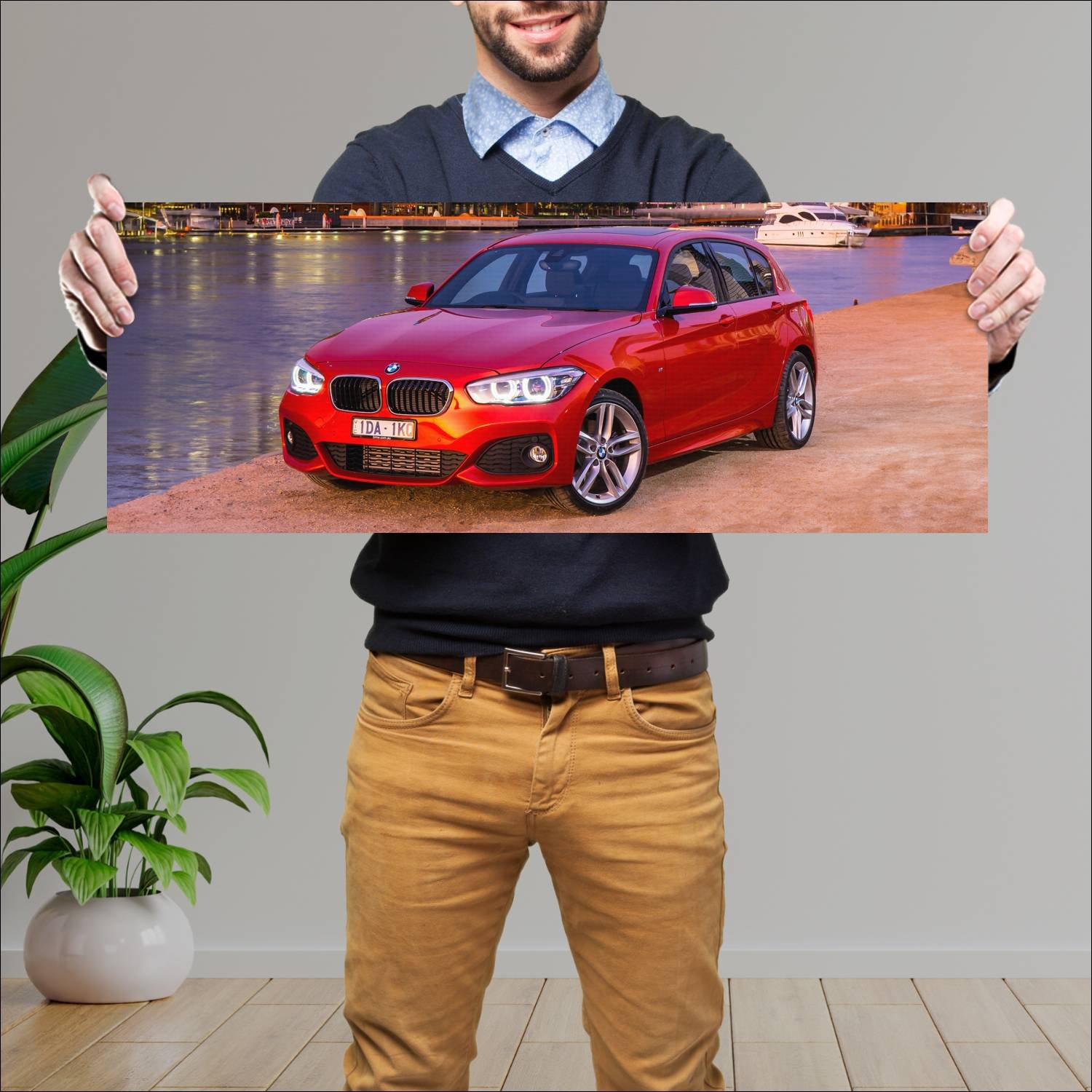 Cuadro grande 30x80cm 2015 bmw 1 series m sport 5 65 Bmw