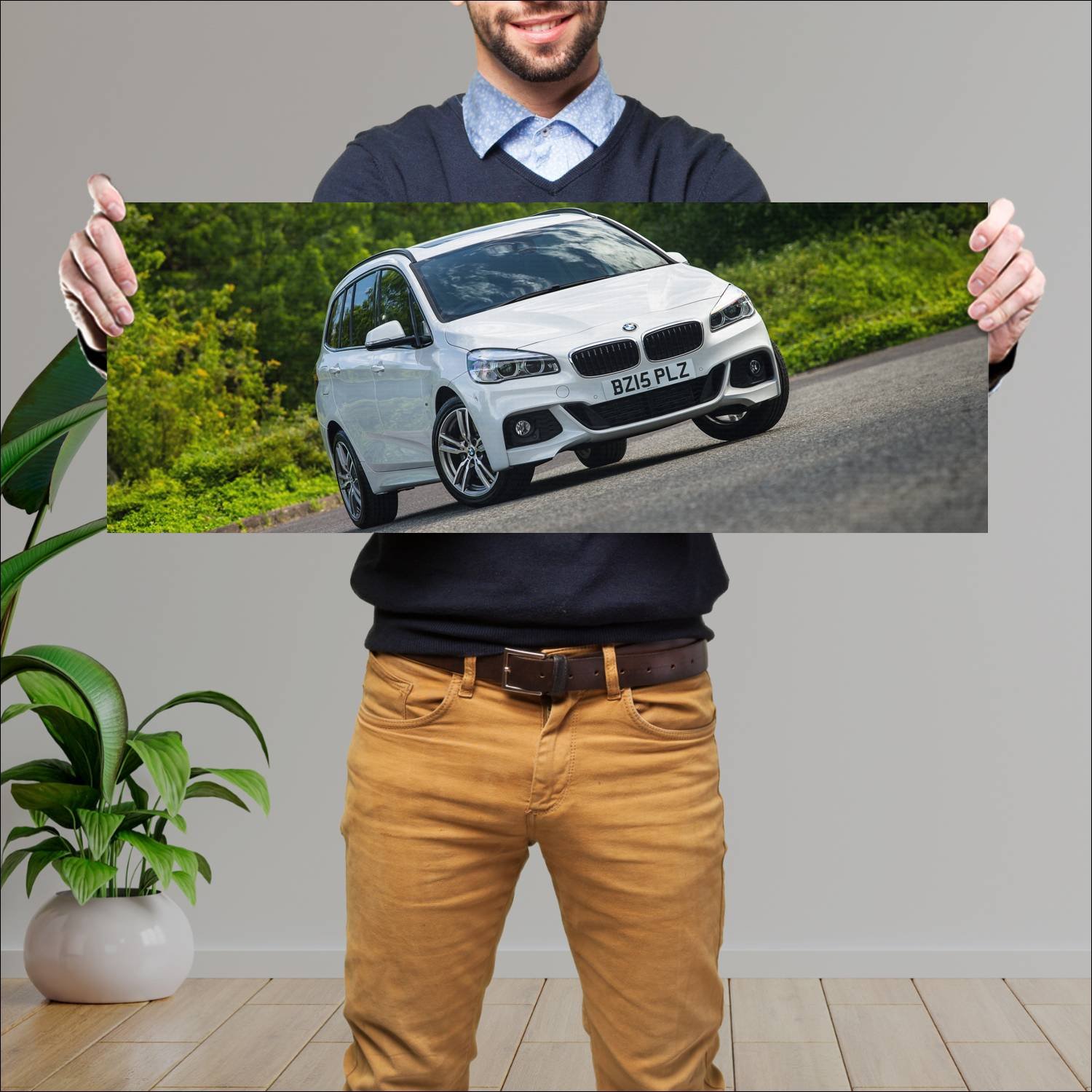 Cuadro grande 30x80cm 2015 bmw 2 series gran toure 66 Bmw