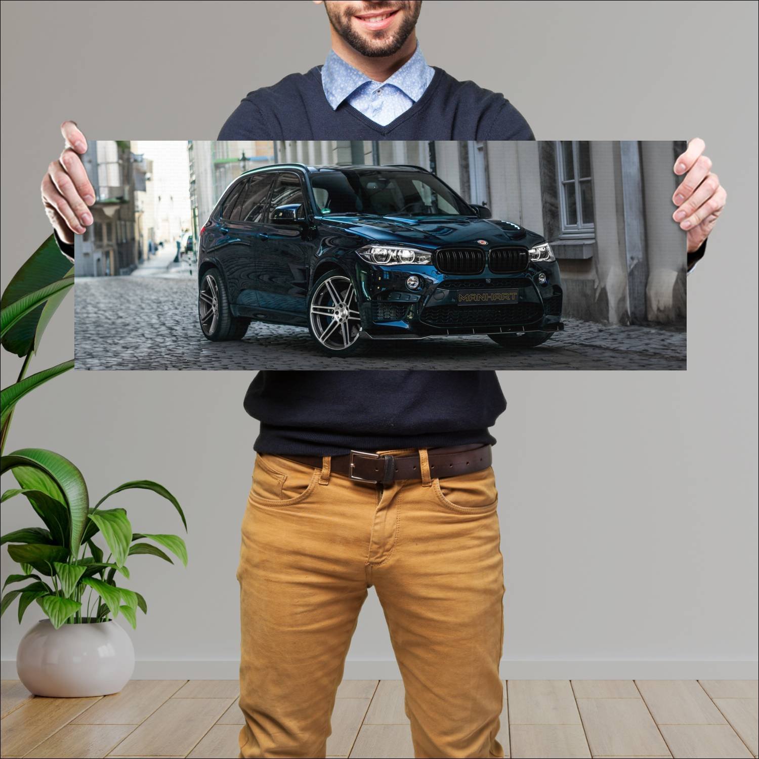Cuadro grande 30x80cm 2015 manhart mhx5 700 auto 98 Bmw