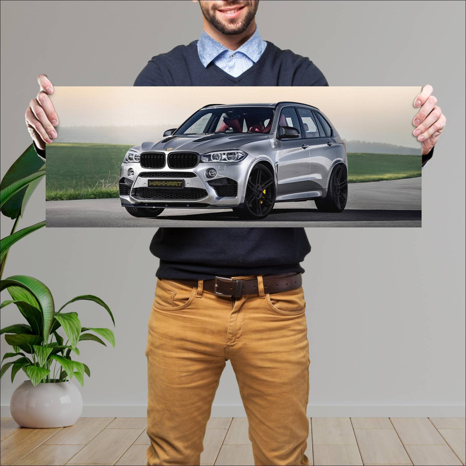 Cuadro grande 30x80cm 2015 manhart mhx5 750 auto 99 Bmw