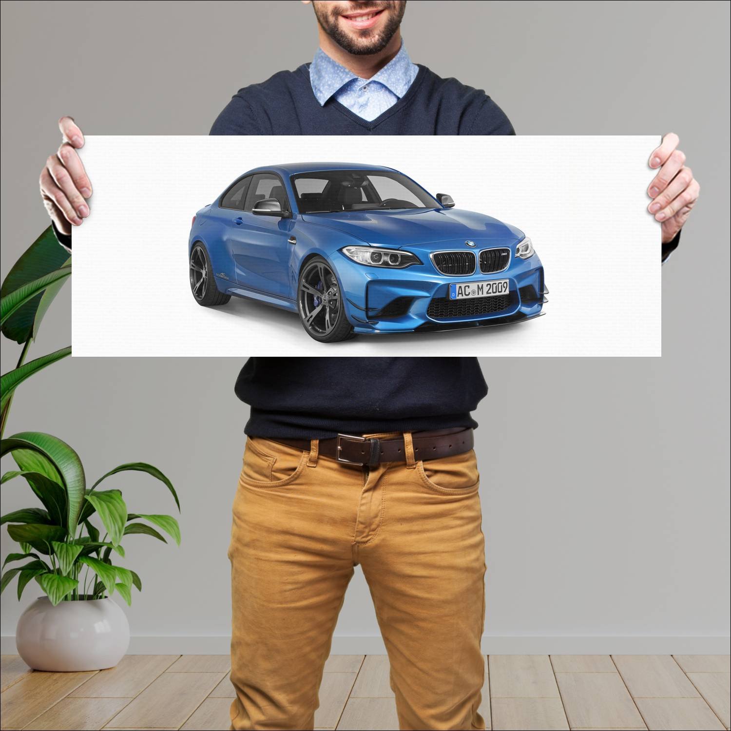 Cuadro grande 30x80cm 2016 ac schnitzer acs2 sport 100 Bmw