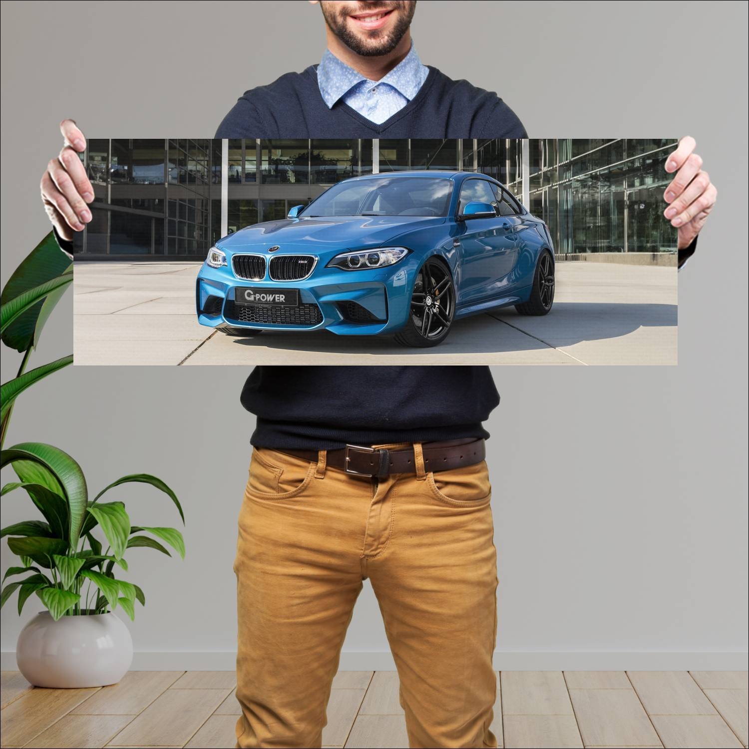 Cuadro grande 30x80cm 2016 bmw m2 coupe by g power 109 Bmw
