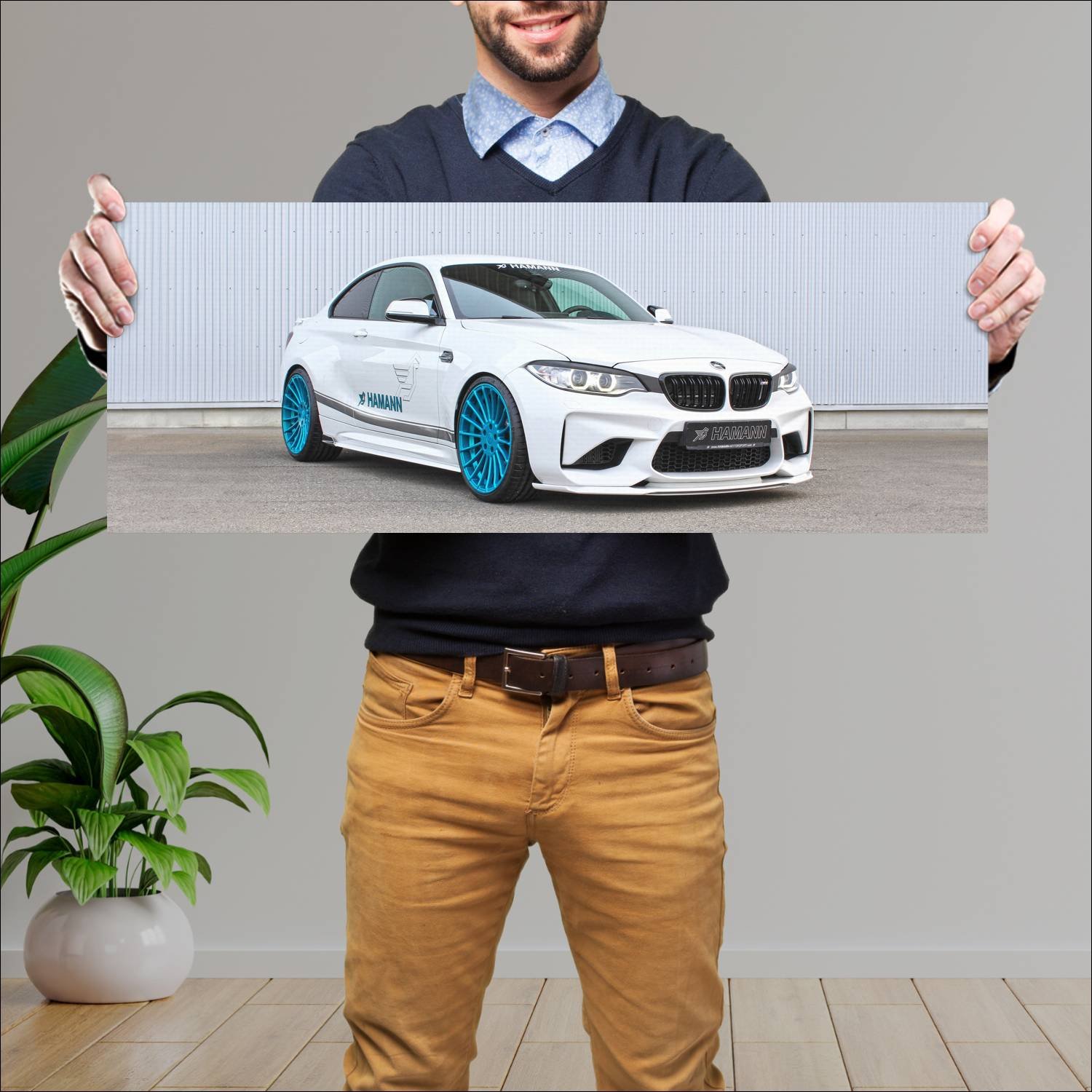 Cuadro grande 30x80cm 2016 bmw m2 coupe by hamann 110 Bmw
