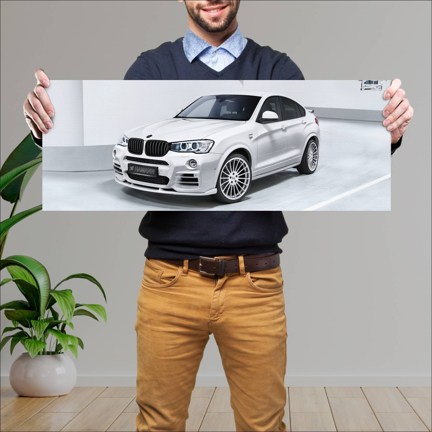 Cuadro grande 30x80cm 2016 bmw x4 by hamann auto 115 Bmw