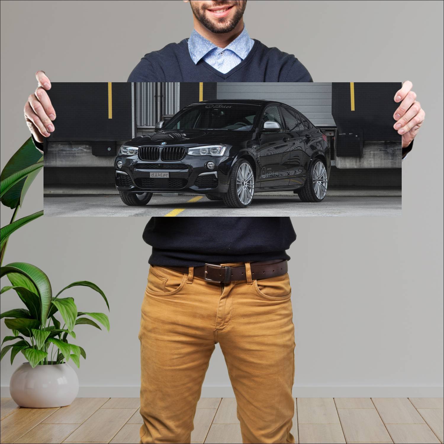 Cuadro grande 30x80cm 2016 bmw x4 m40i by dahler 1 116 Bmw