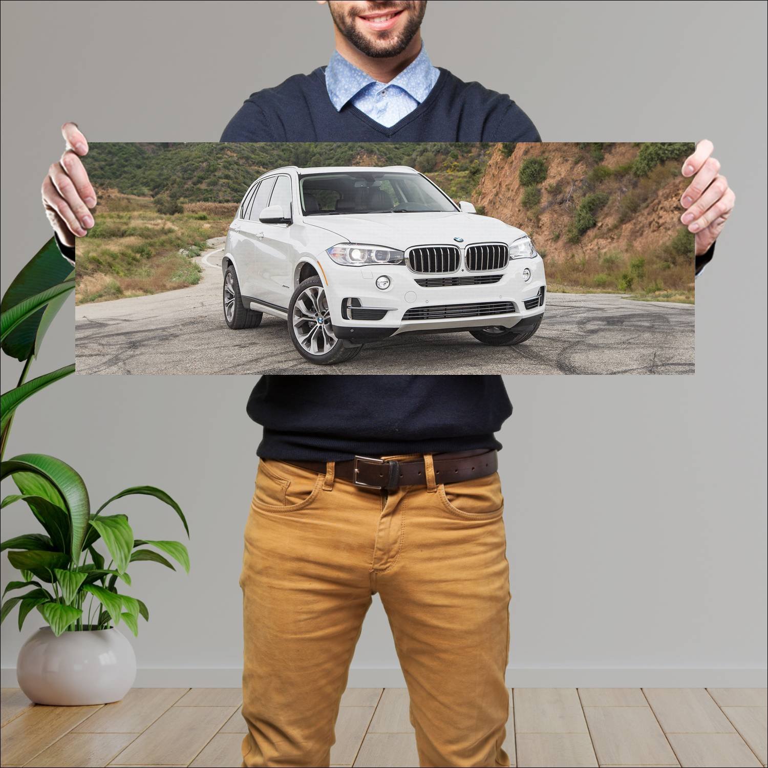 Cuadro grande 30x80cm 2016 bmw x5 plug in hybrid u 118 Bmw