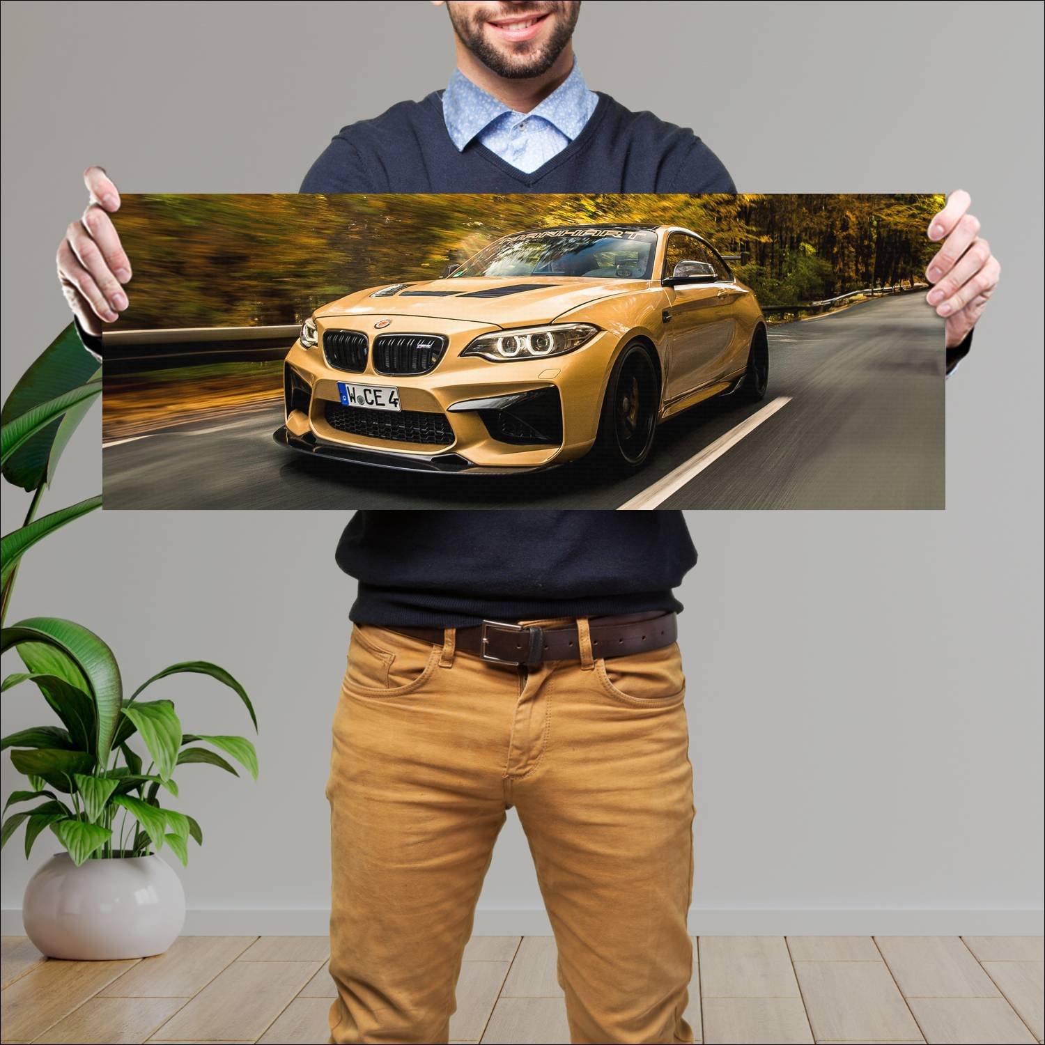 Cuadro grande 30x80cm 2016 manhart mh2 630 auto 120 Bmw
