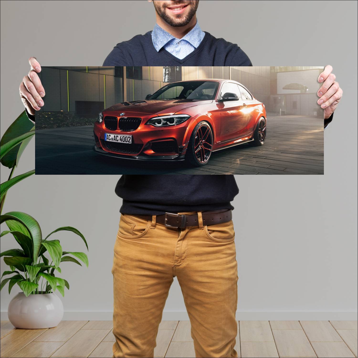 Cuadro grande 30x80cm 2017 ac schnitzer acl2 s 110 122 Bmw