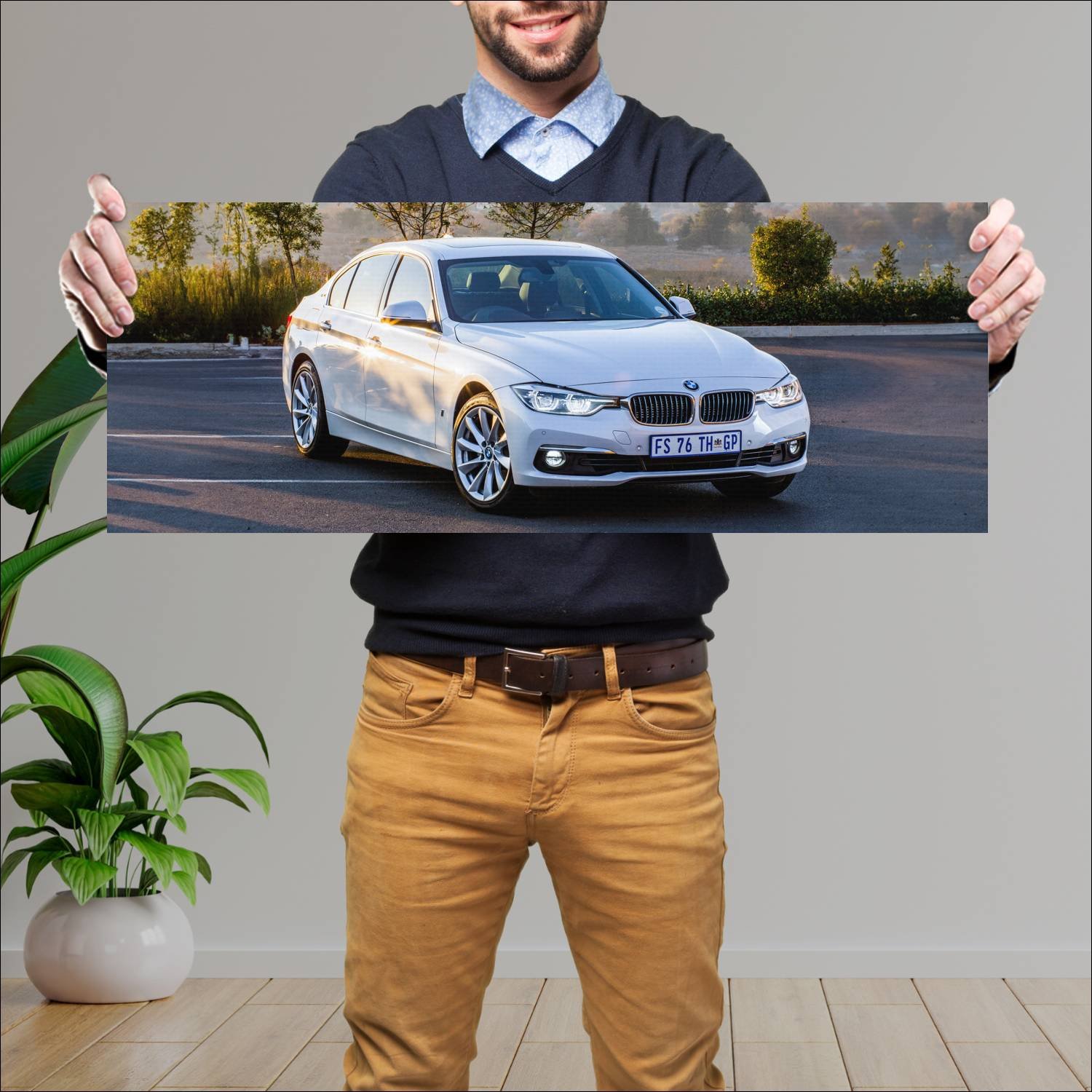 Cuadro grande 30x80cm 2017 bmw 3 series plug in hy 130 Bmw