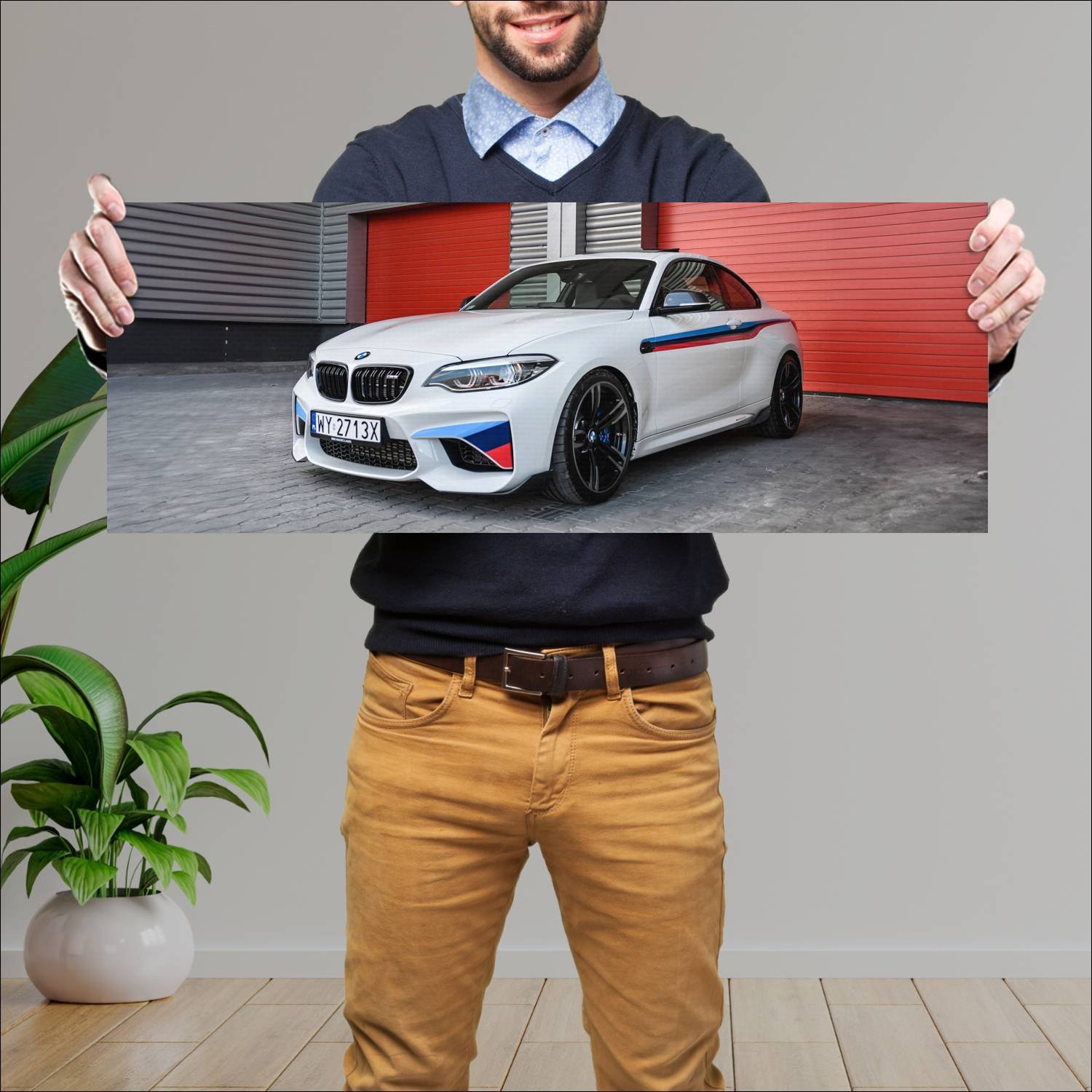Cuadro grande 30x80cm 2017 bmw m2 coupe with m per 144 Bmw