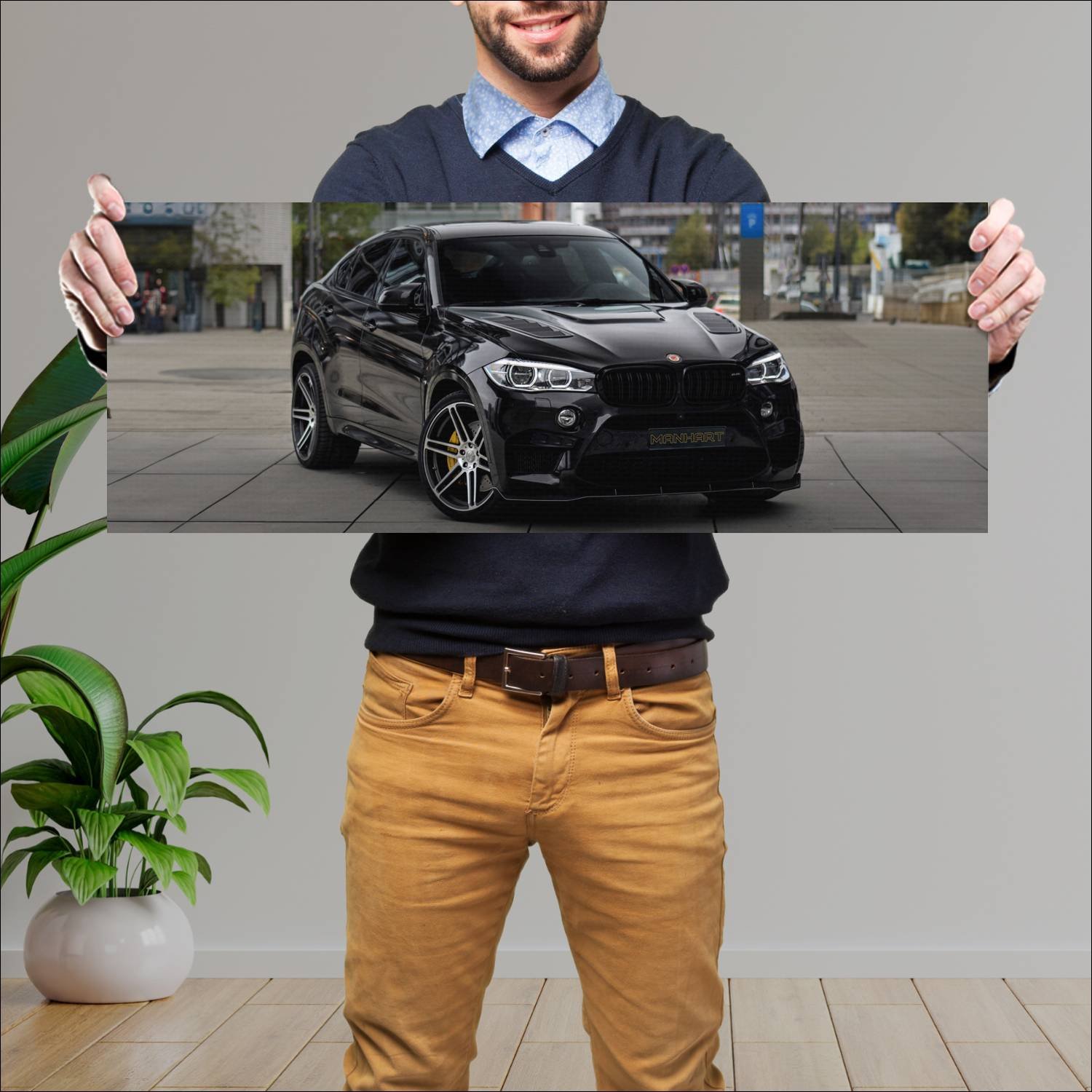 Cuadro grande 30x80cm 2017 manhart mhx6 700 auto 160 Bmw