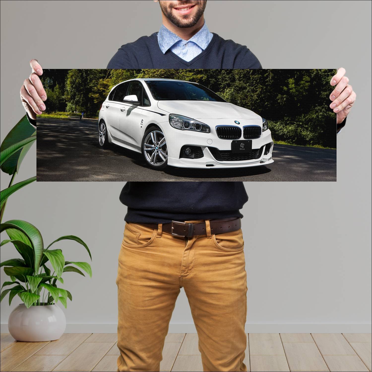Cuadro grande 30x80cm 2018 bmw 2 series active tou 165 Bmw