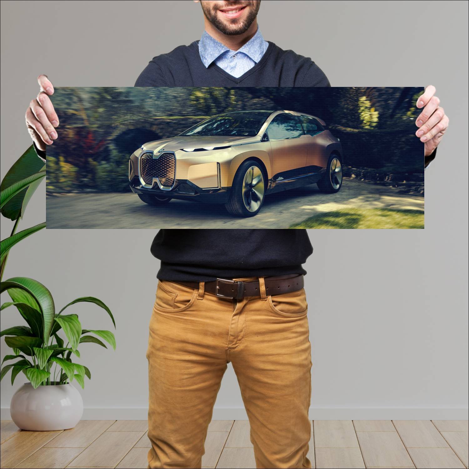 Cuadro grande 30x80cm 2018 bmw vision inext auto 176 Bmw