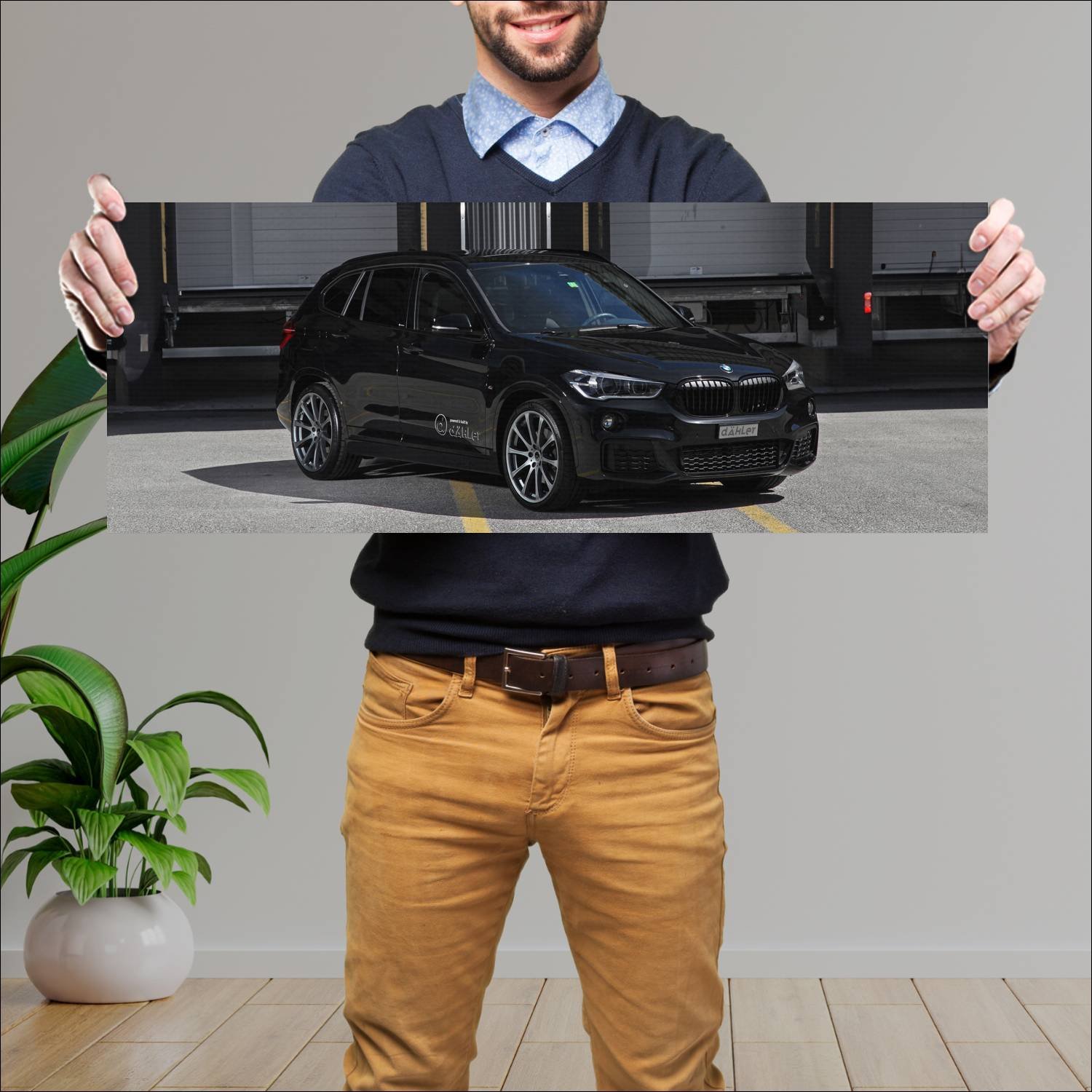 Cuadro grande 30x80cm 2018 bmw x1 by dahler auto 177 Bmw