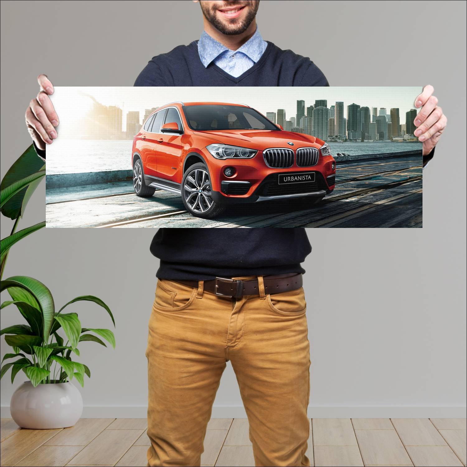 Cuadro grande 30x80cm 2018 bmw x1 urbanista jp 761 178 Bmw