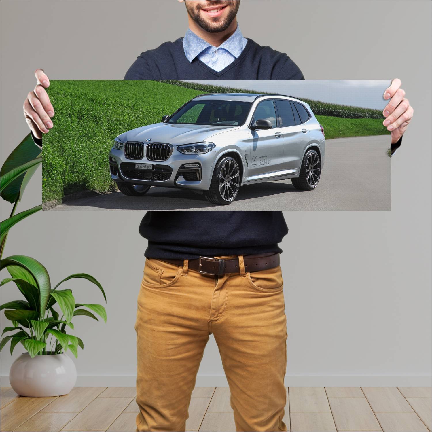 Cuadro grande 30x80cm 2018 bmw x3 m40i by dahler 1 183 Bmw