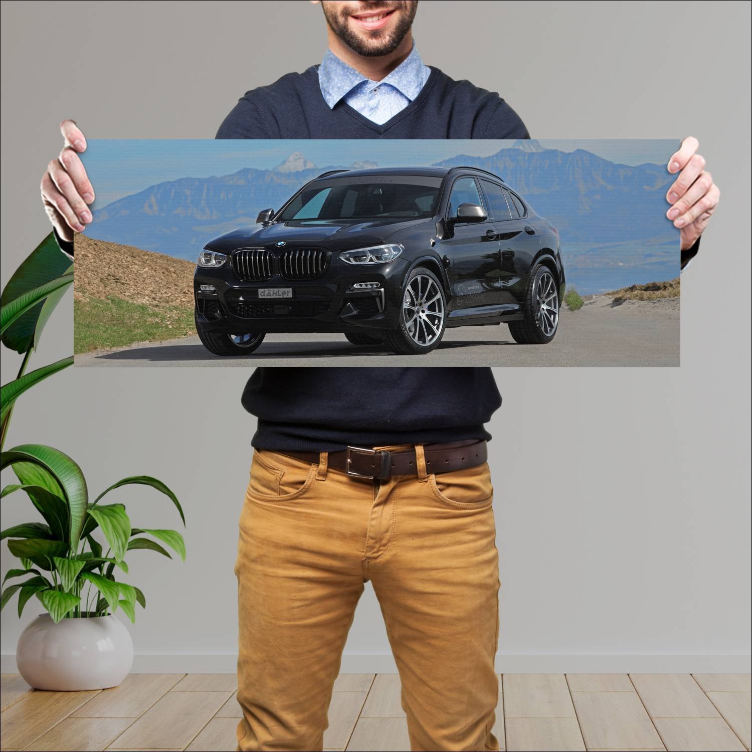 Cuadro grande 30x80cm 2018 bmw x4 m40d by dahler 1 187 Bmw