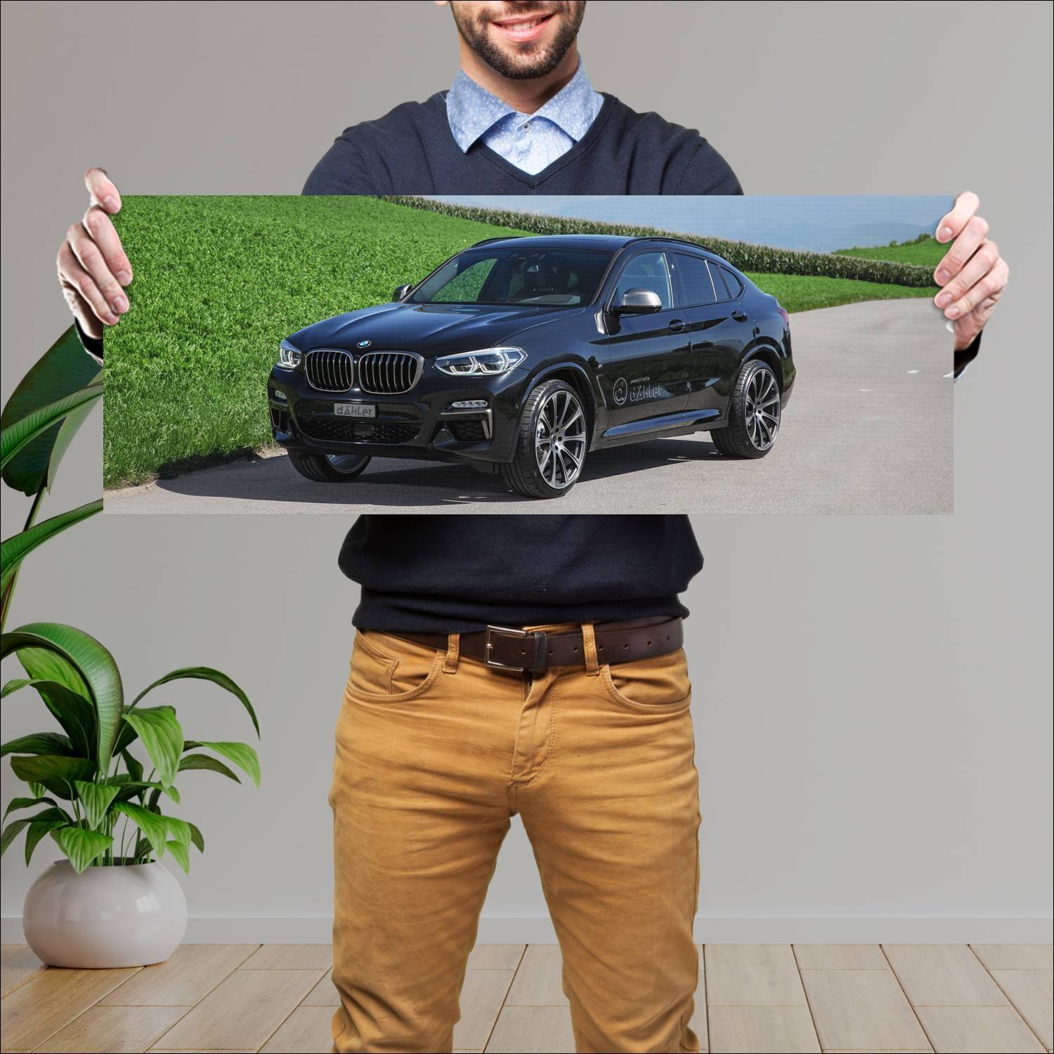 Cuadro grande 30x80cm 2018 bmw x4 m40i by dahler 1 188 Bmw