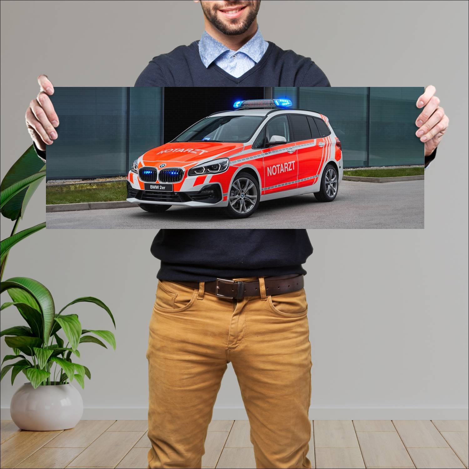 Cuadro grande 30x80cm 2019 bmw 2 series gran toure 194 Bmw