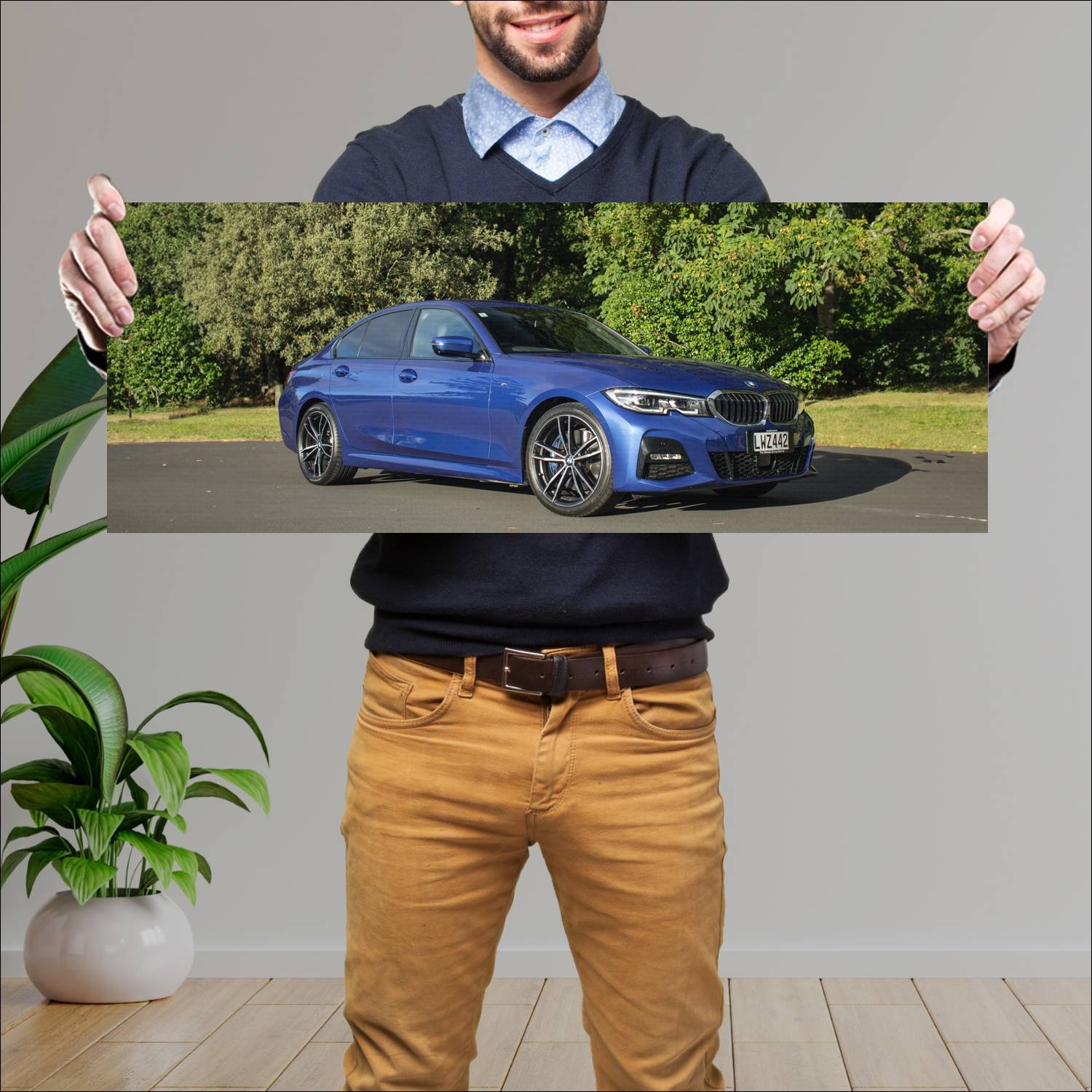 Cuadro grande 30x80cm 2019 bmw 3 series m sport au 195 Bmw