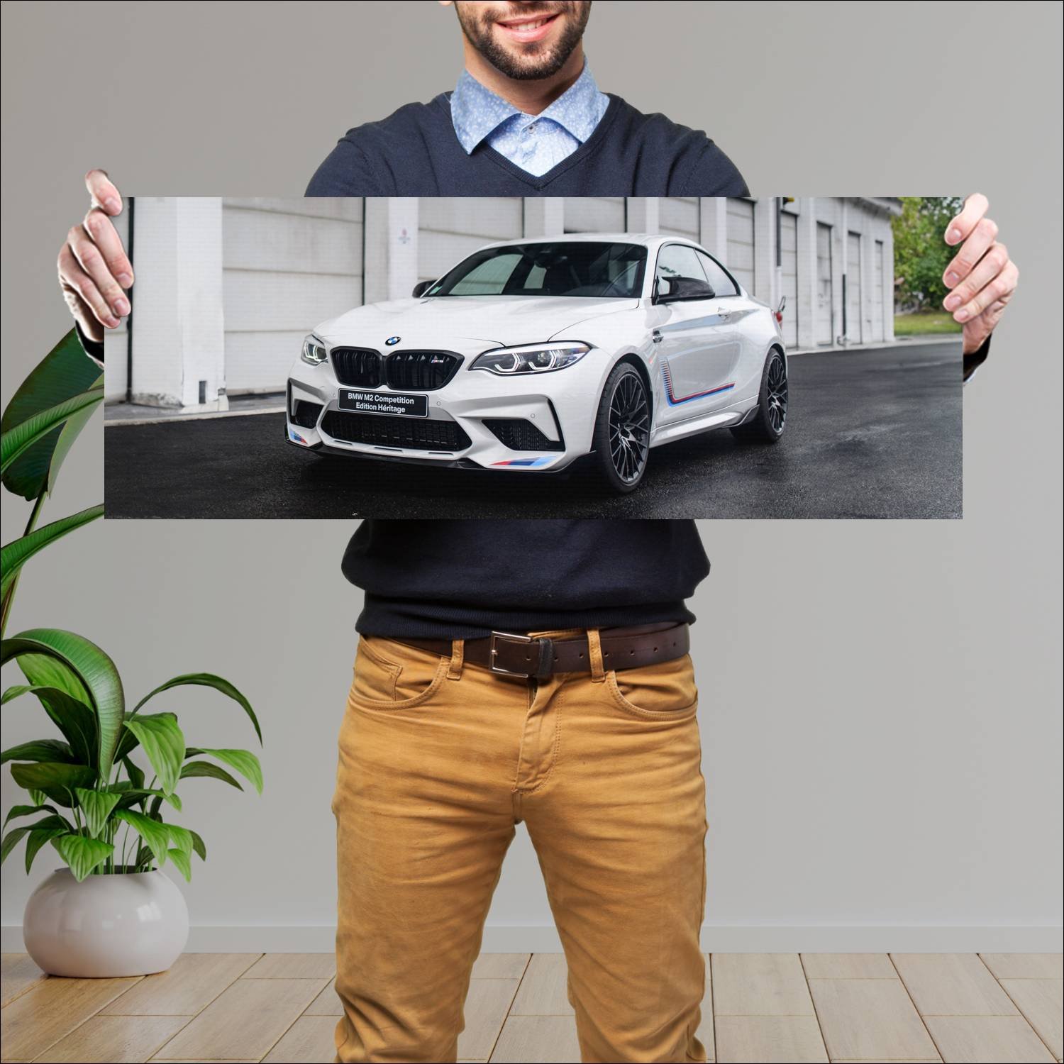 Cuadro grande 30x80cm 2019 bmw m2 coupe competitio 201 Bmw