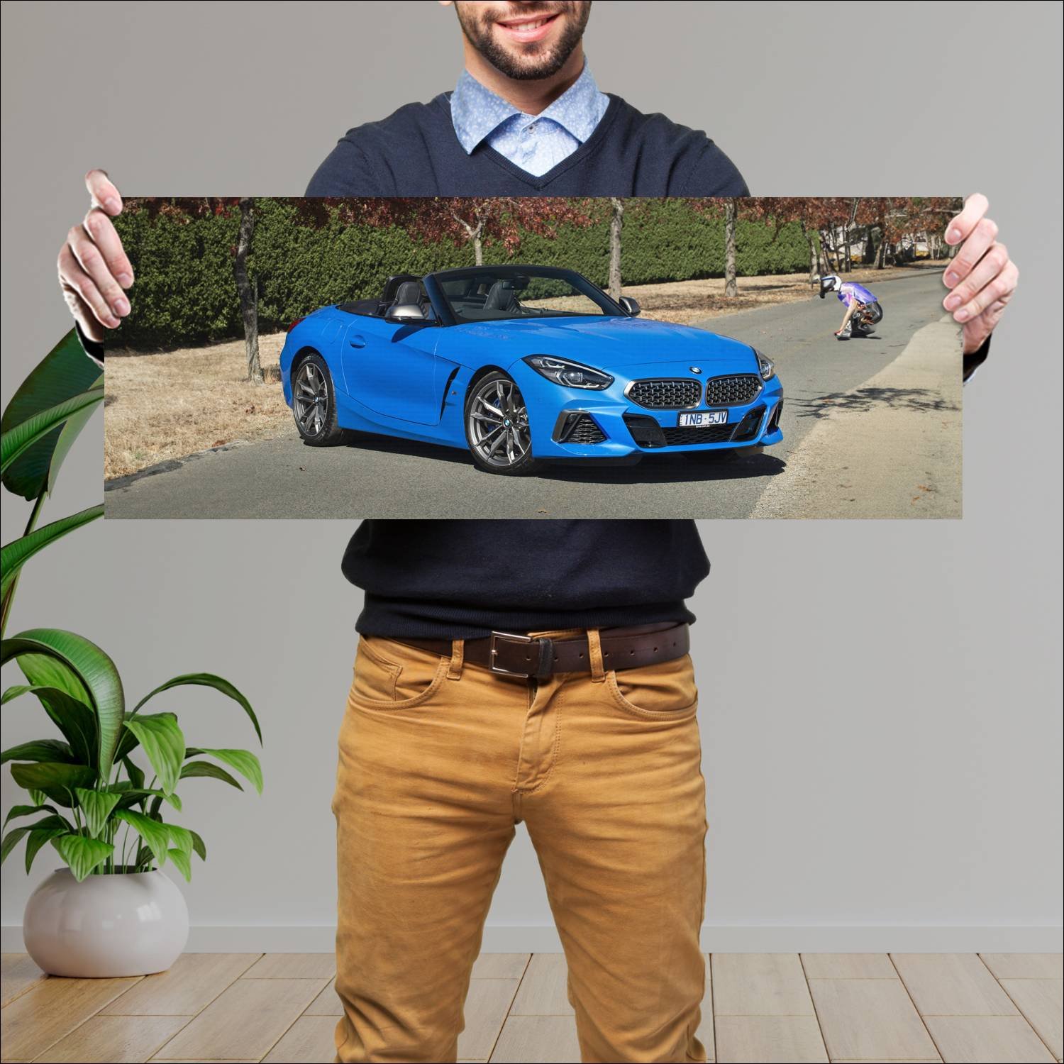 Cuadro grande 30x80cm 2019 bmw z4 m40i au auto 220 Bmw