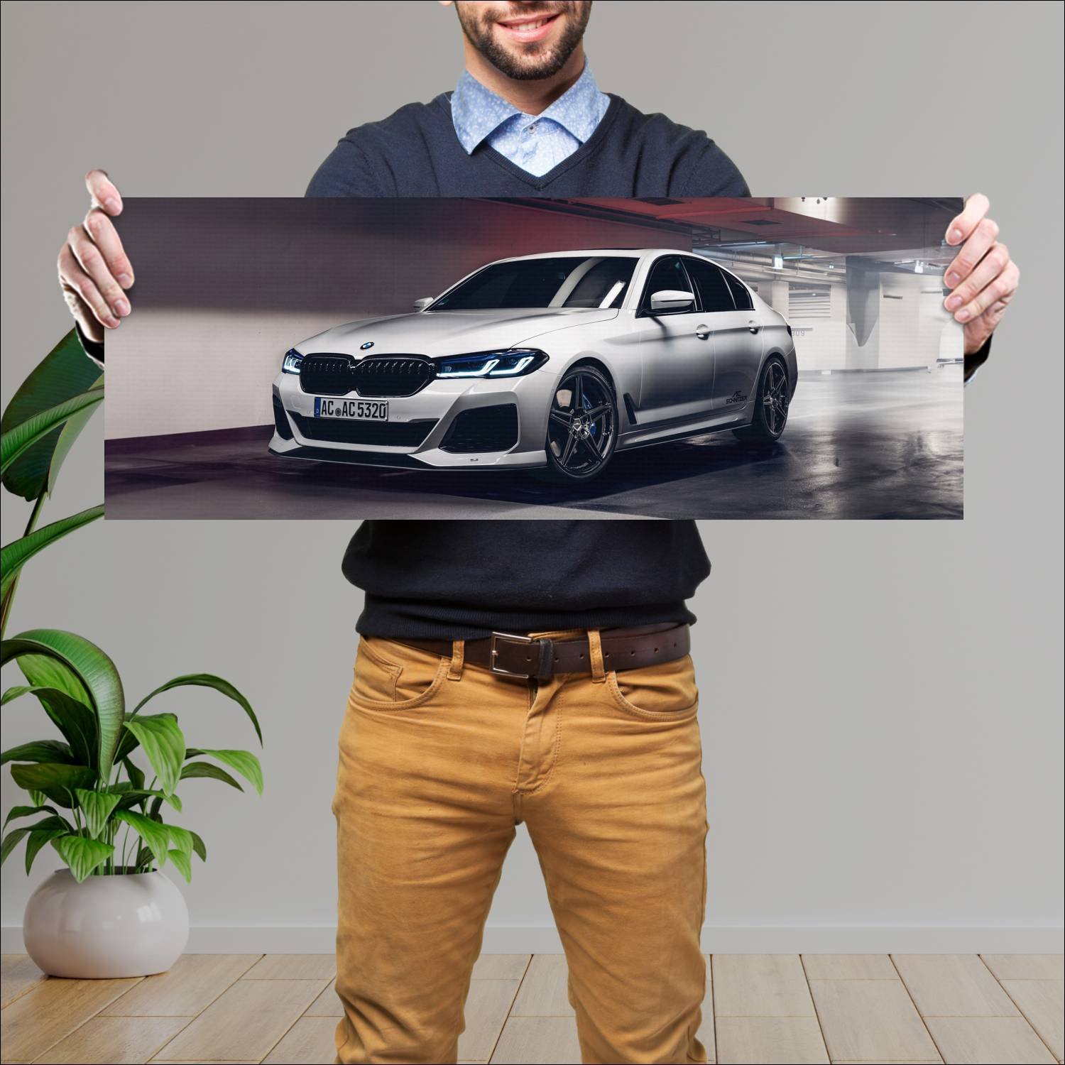 Cuadro grande 30x80cm 2020 ac schnitzer acs5 auto 224 Bmw