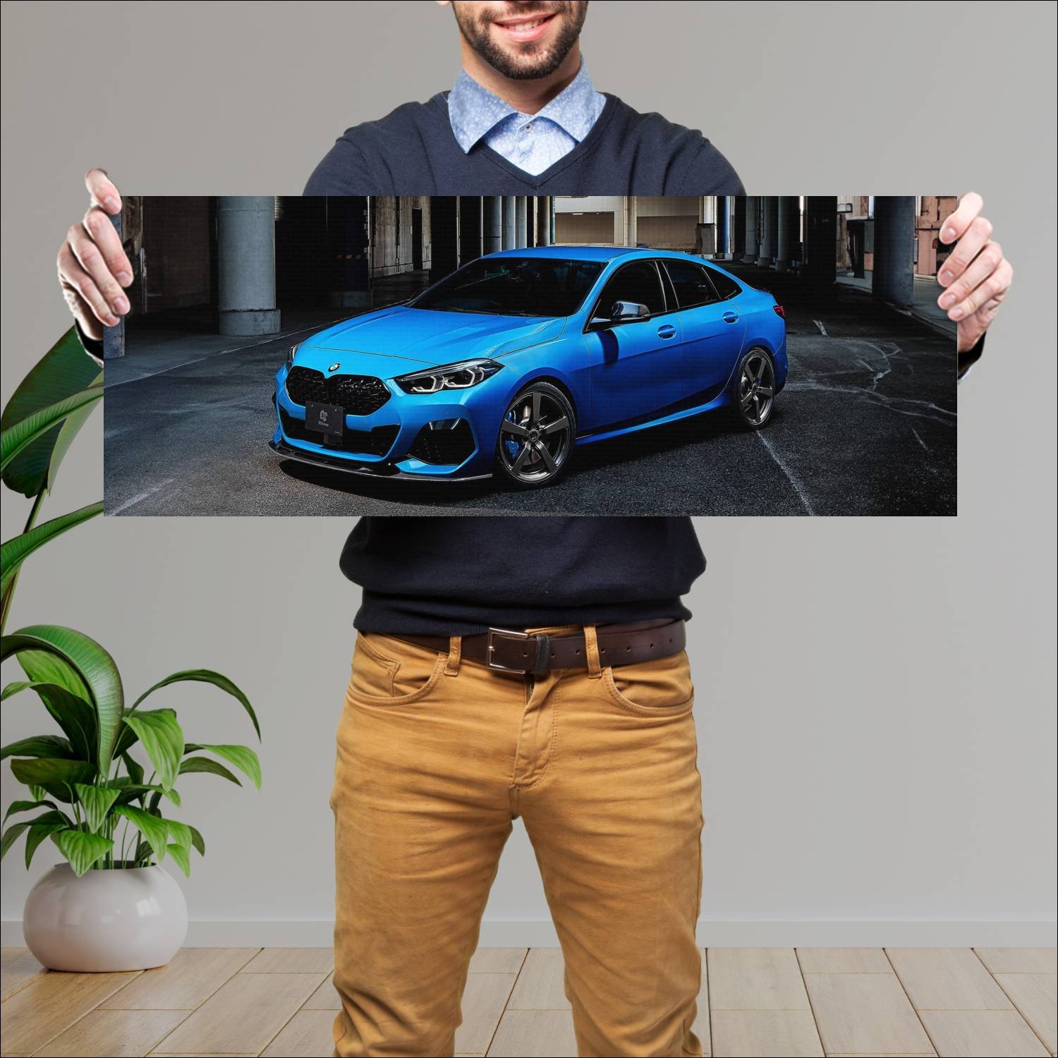 Cuadro grande 30x80cm 2020 bmw 2 series gran coupe 225 Bmw