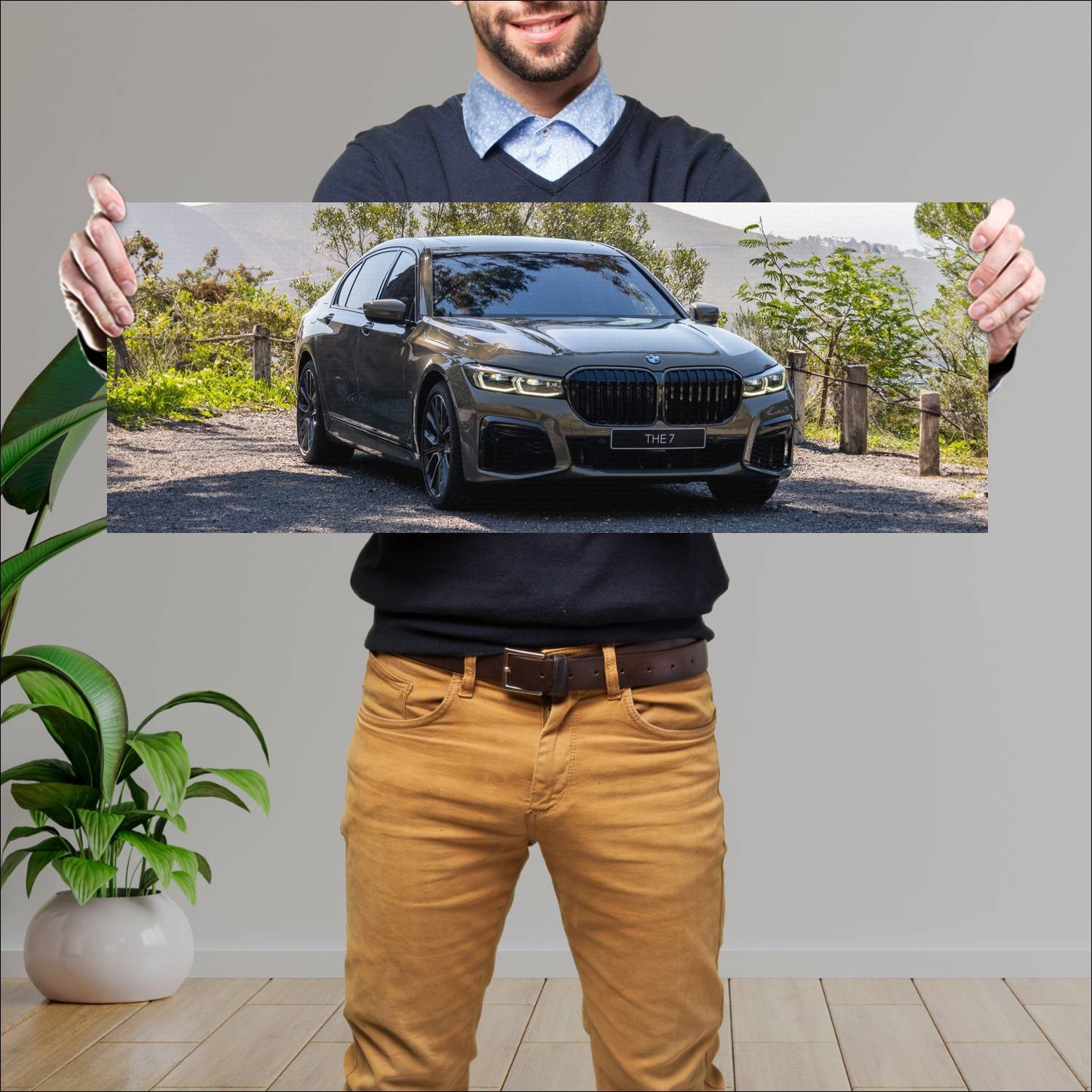 Cuadro grande 30x80cm 2020 bmw 7 series plug in hy 226 Bmw