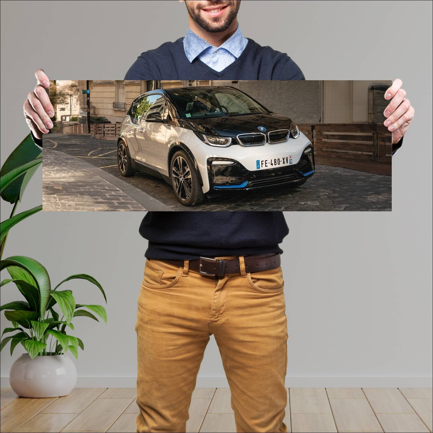 Cuadro grande 30x80cm 2020 bmw i3s windmill editio 228 Bmw