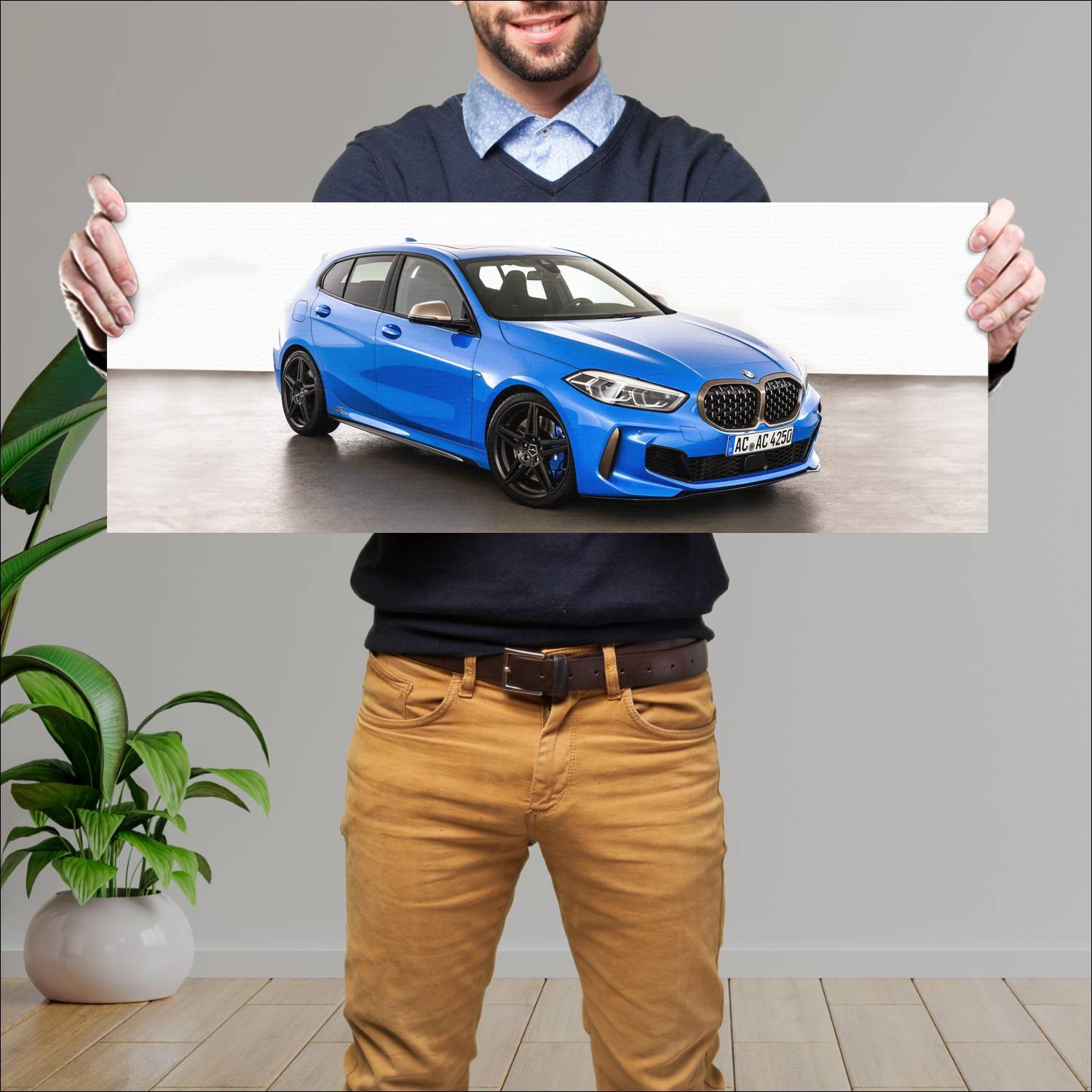 Cuadro grande 30x80cm 2020 bmw m135i by ac schnitz 229 Bmw