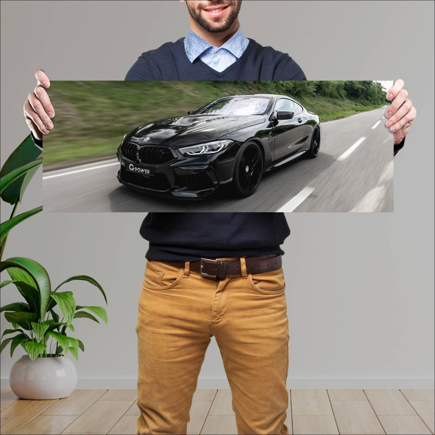 Cuadro grande 30x80cm 2020 bmw m8 coupe competitio 232 Bmw