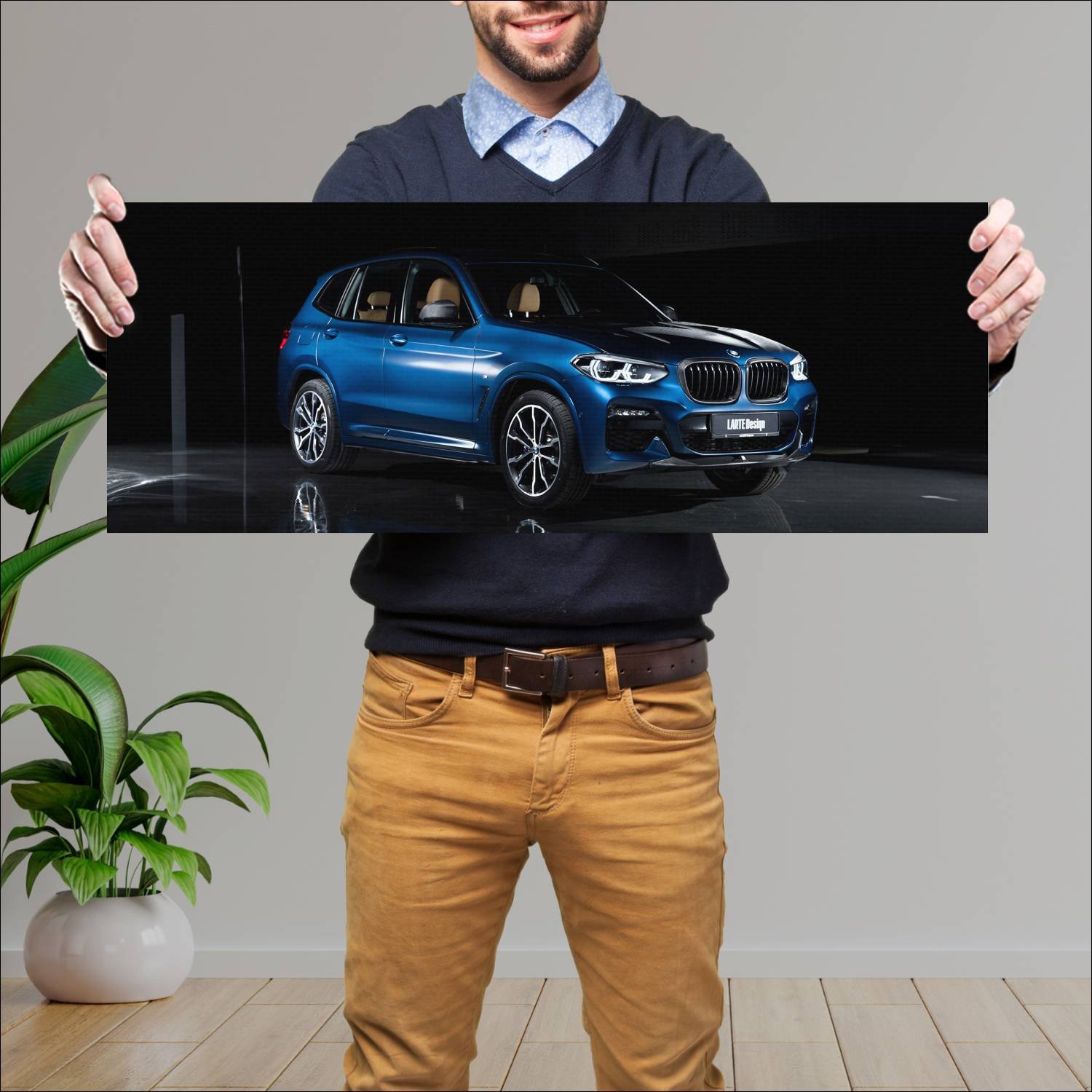 Cuadro grande 30x80cm 2020 bmw x3 by larte design 237 Bmw