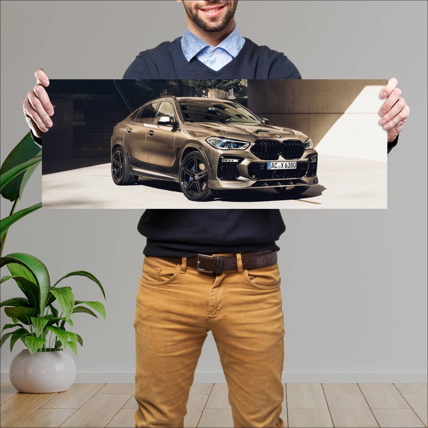 Cuadro grande 30x80cm 2021 ac schnitzer acs6 based 257 Bmw