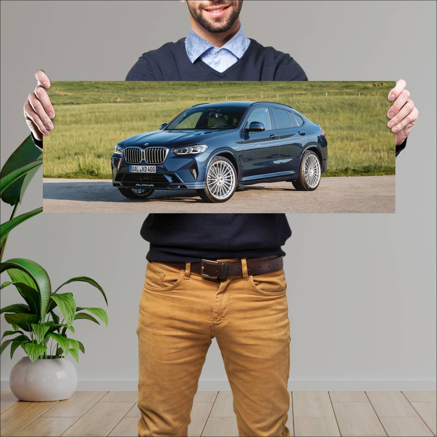 Cuadro grande 30x80cm 2021 alpina xd4 auto 259 Bmw
