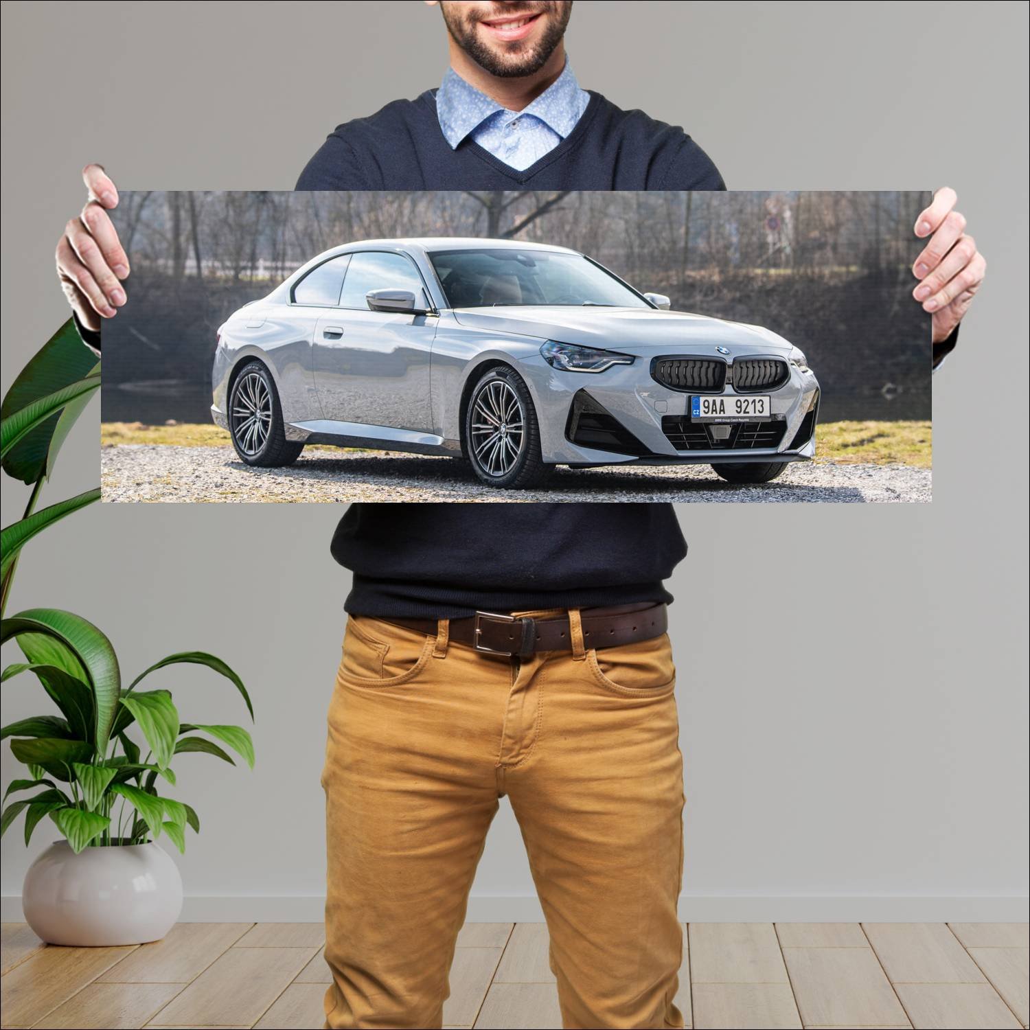 Cuadro grande 30x80cm 2021 bmw 2 series coupe m sp 260 Bmw